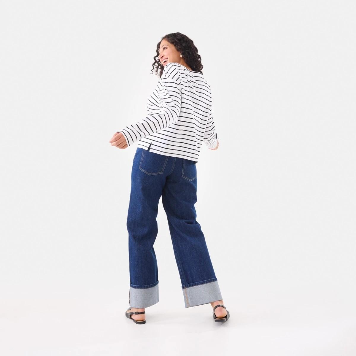 4 Long Sleeve Drop Shoulder T-shirt Snow Strp, 4 of 7