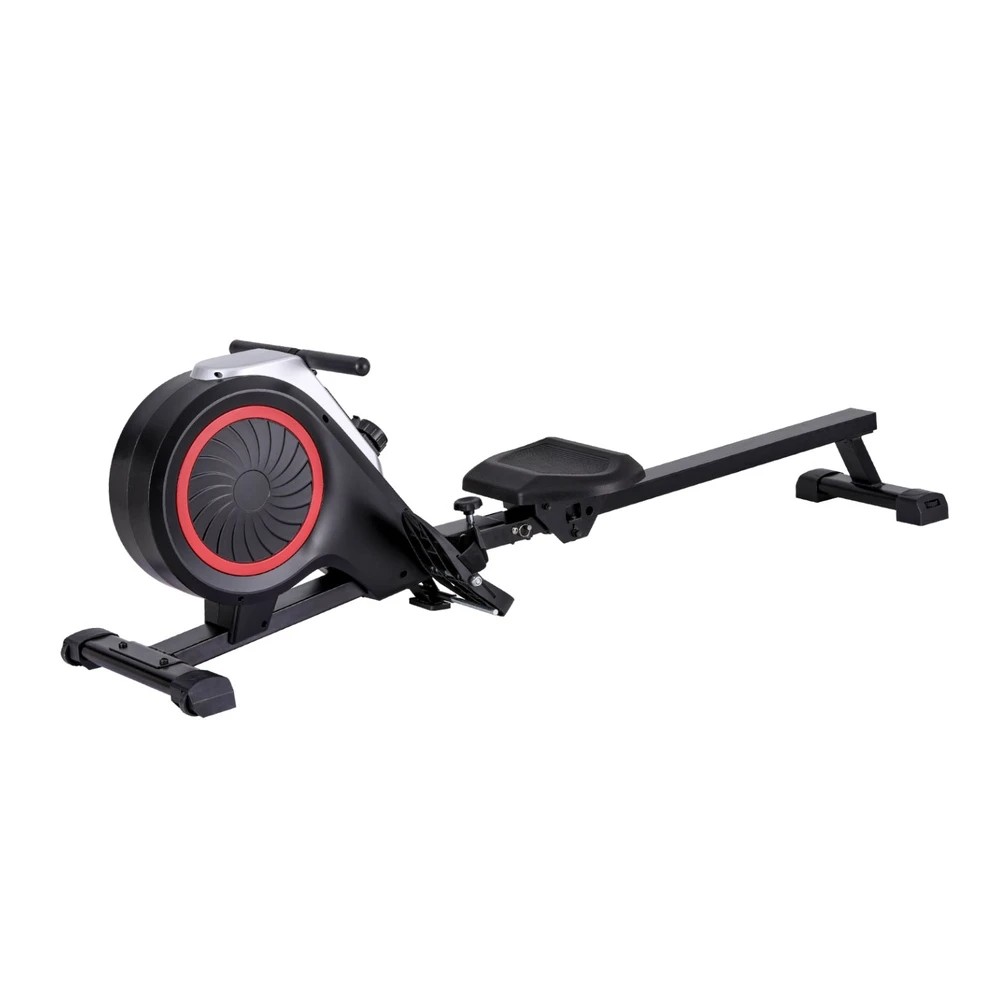 1 Everfit Rowing Machine 16 Levels Foldable Magnetic Rower Gym Cardio - Black, 1 of 6