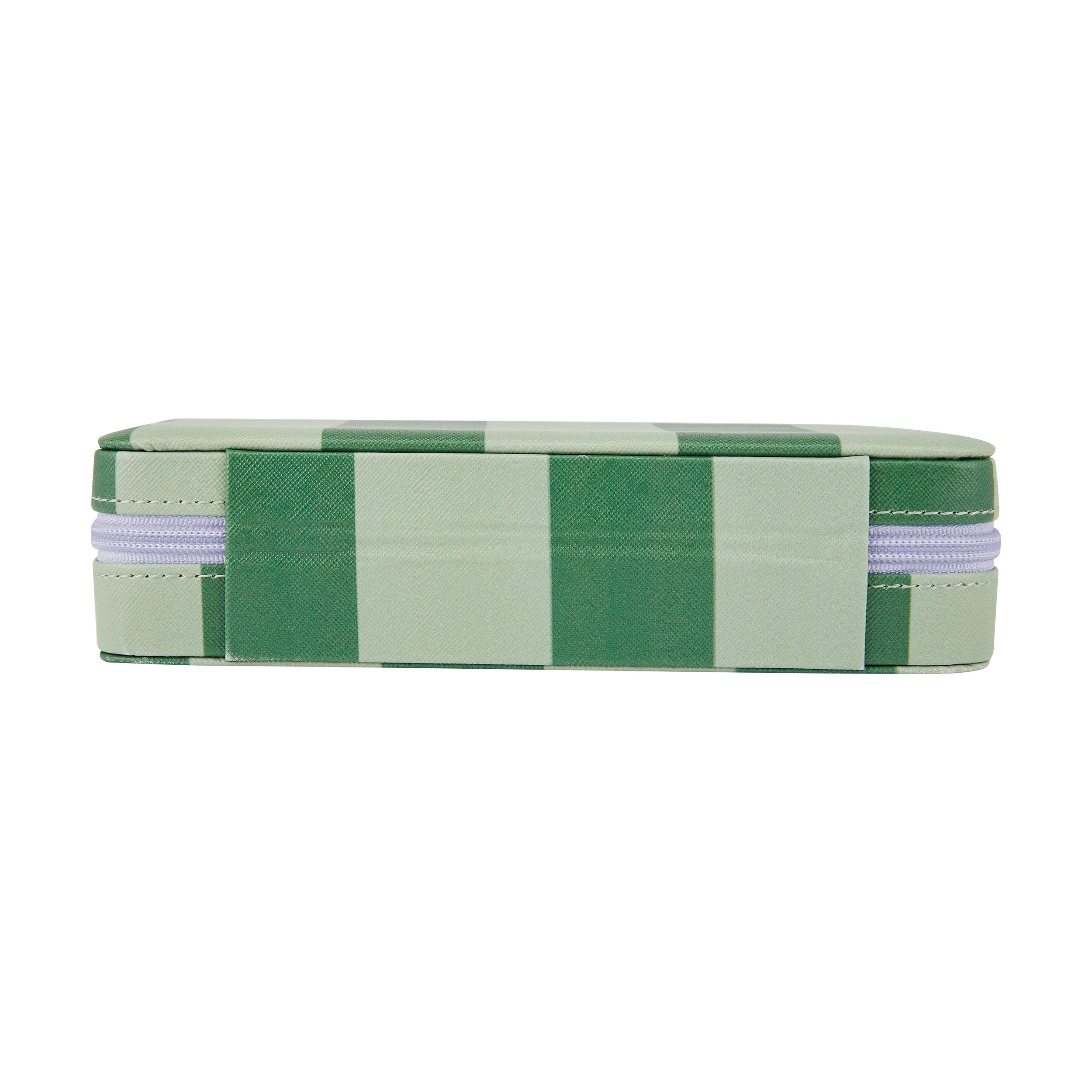 3 Green Stripe Jewellery Case, 3 of 6