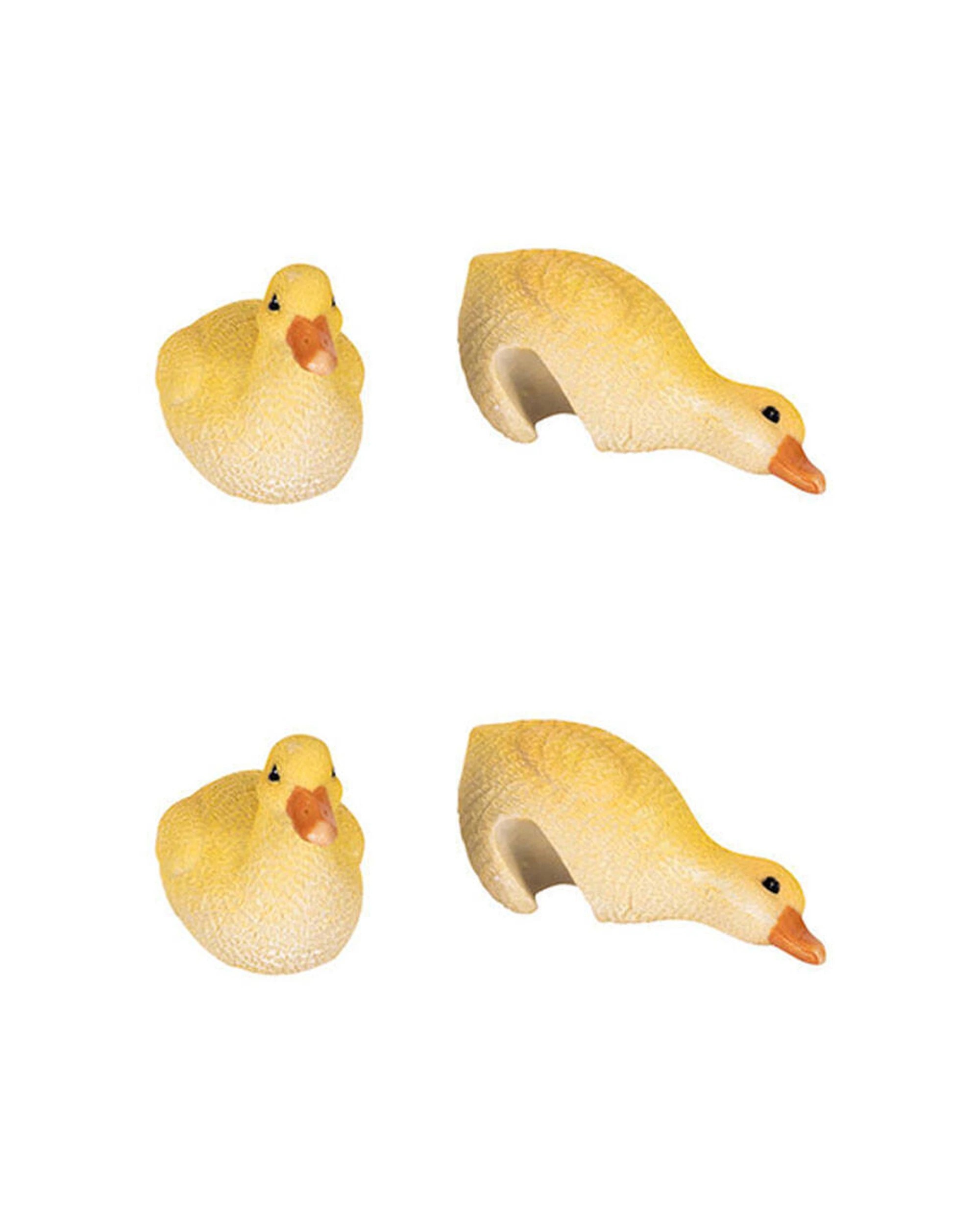 1 Alfresco 4PK Polyresin Fixed Gap Duckling Pot Sitters Home Plant Pot Decor - Multi, 1 of 3