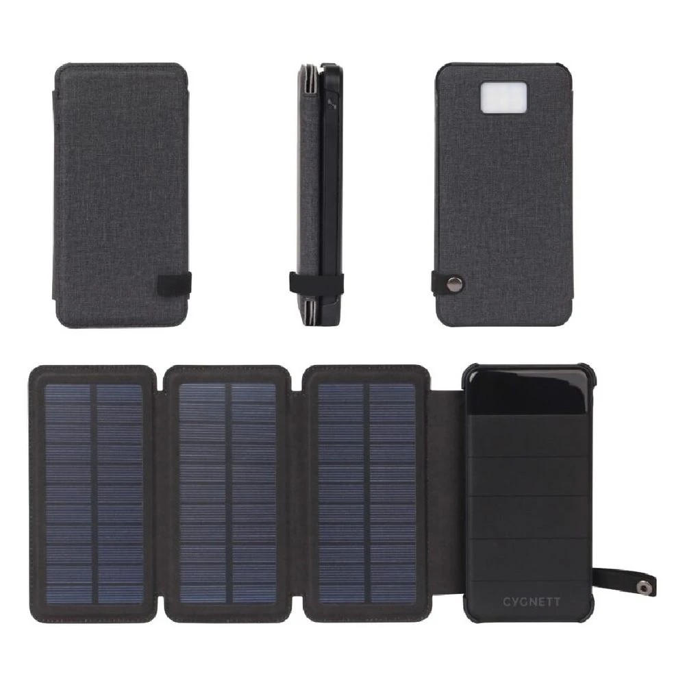 3 Cygnett ChargeUp Explorer 8K Solar Powerbank Black, 3 of 7