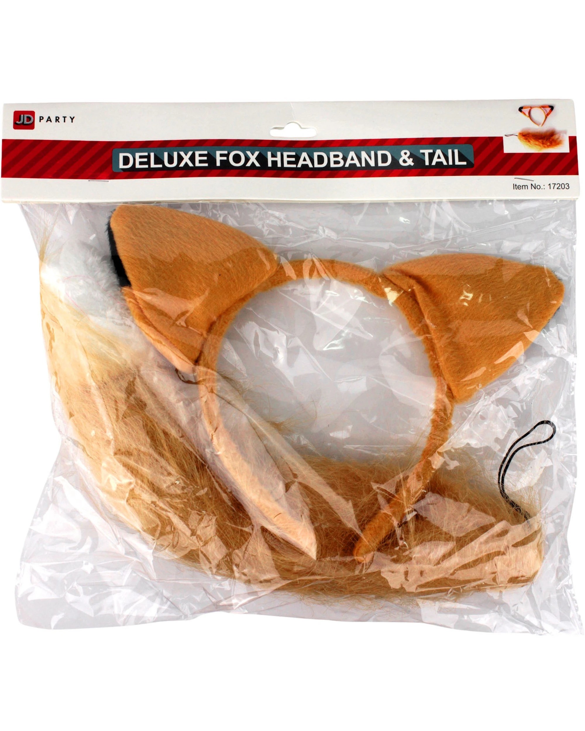 2 JDParty Fox Ears and Tail Costume Set - ONE SIZE - Orange, 2 of 3