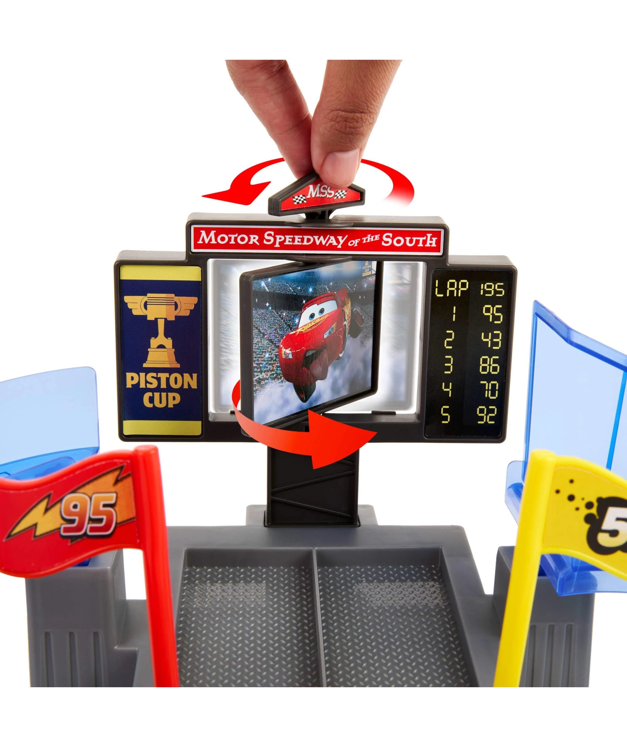 4 Disney and Pixar Cars Piston Cup Stunting Speedway Playset - Multi, 4 of 5