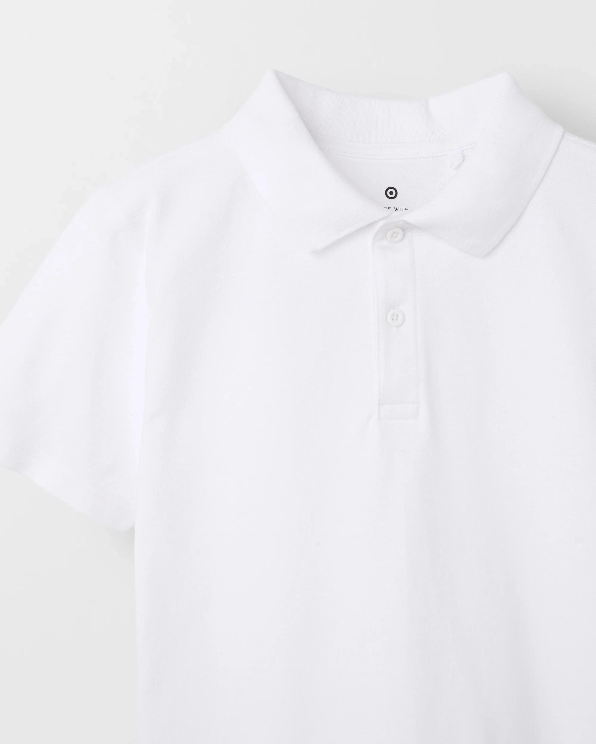 3 Target Australian Cotton 2 Pack Short Sleeve Polo T-Shirt WHITE, 3 of 3