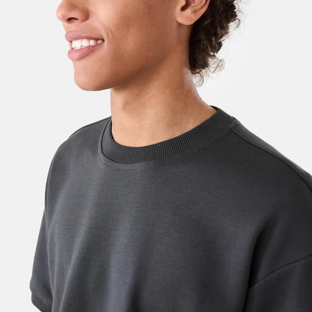 5 Oversized Interlock T-shirt VOLCANIC ROCK, 5 of 6