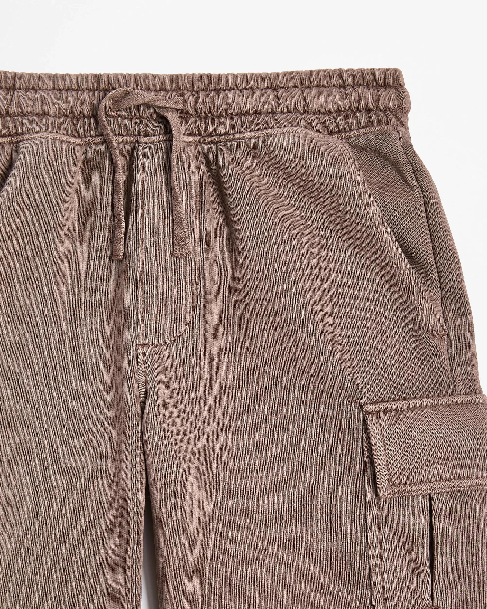 5 Target Washed Fleece Shorts BROWN, 5 of 5