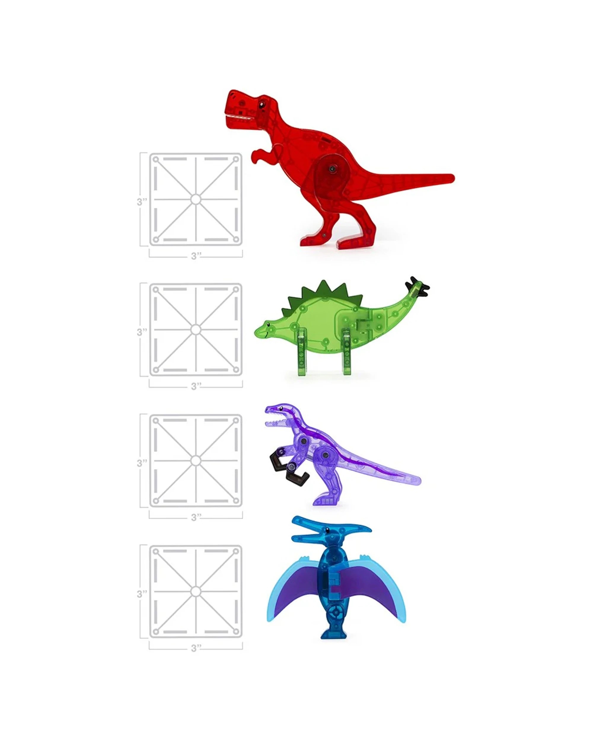 2 Magna-tiles Dino World 40 Piece Magnetic Construction Toy Set For 3 Years Plus - Multi, 2 of 3