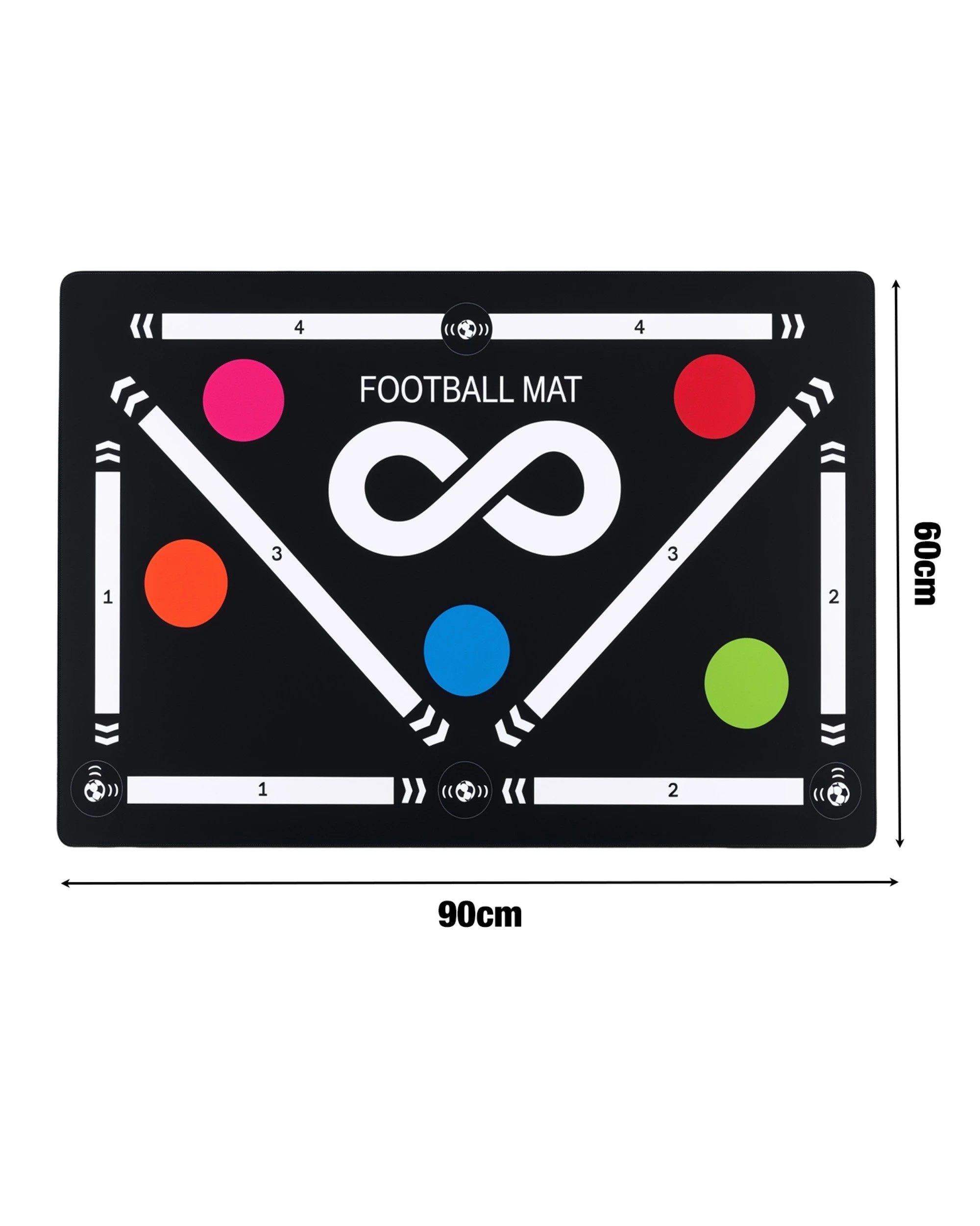 3 Advwin Soccer Training Mat with Speed Agility - Black, 3 of 6