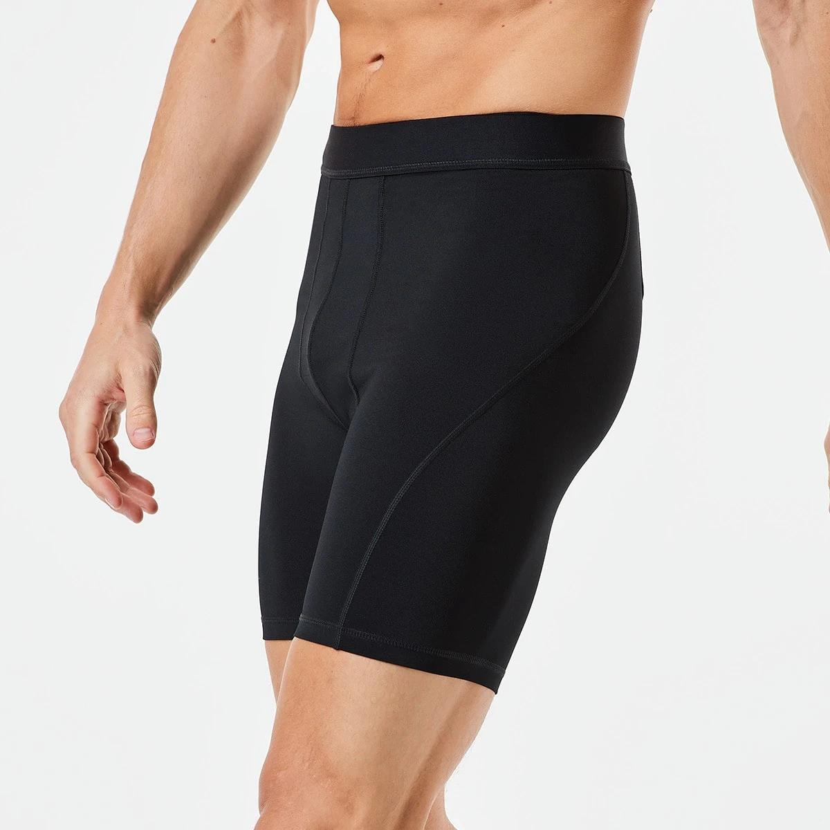 3 Active Mens Training Shorts BLACK, 3 of 6