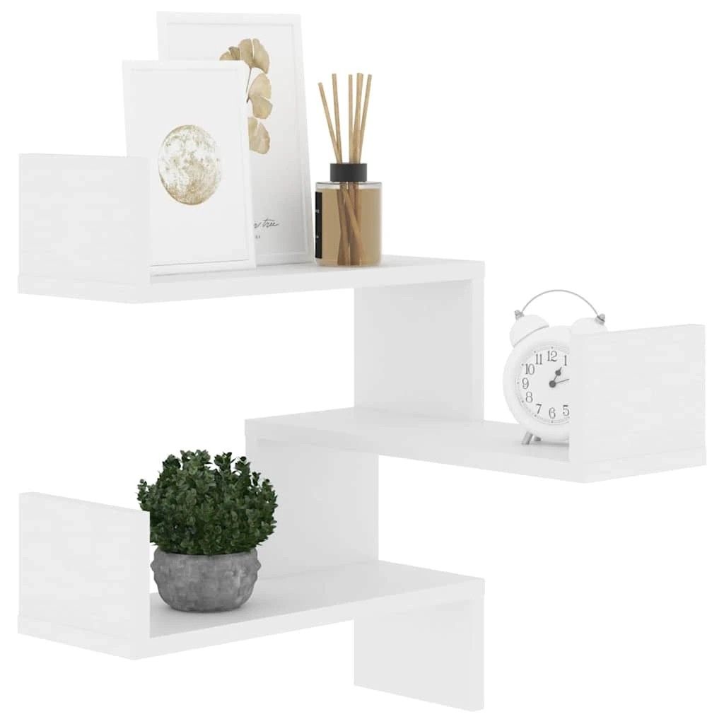 7 vidaXL Wall shelf Wall mounting - White, 7 of 9