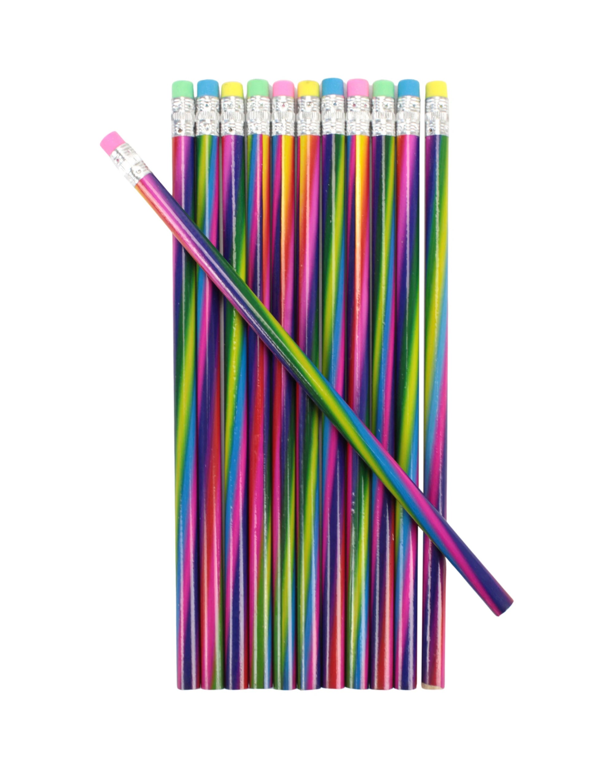 1 Partyrama Mixed Rainbow Lead Pencils Pack of 12 - Multi, 1 of 1