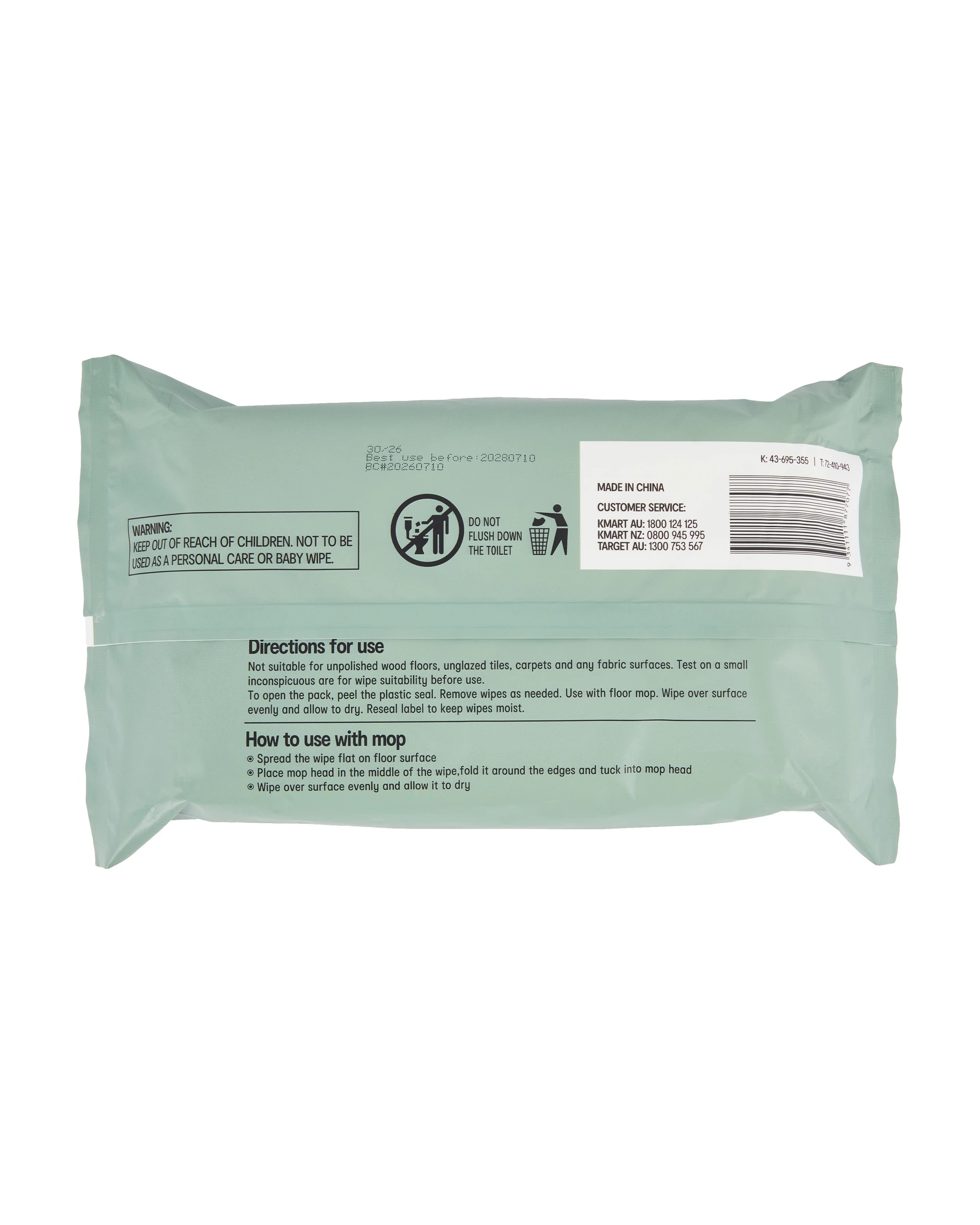 3 30 Pack Floor Mop System Wipes - Wet, 3 of 3