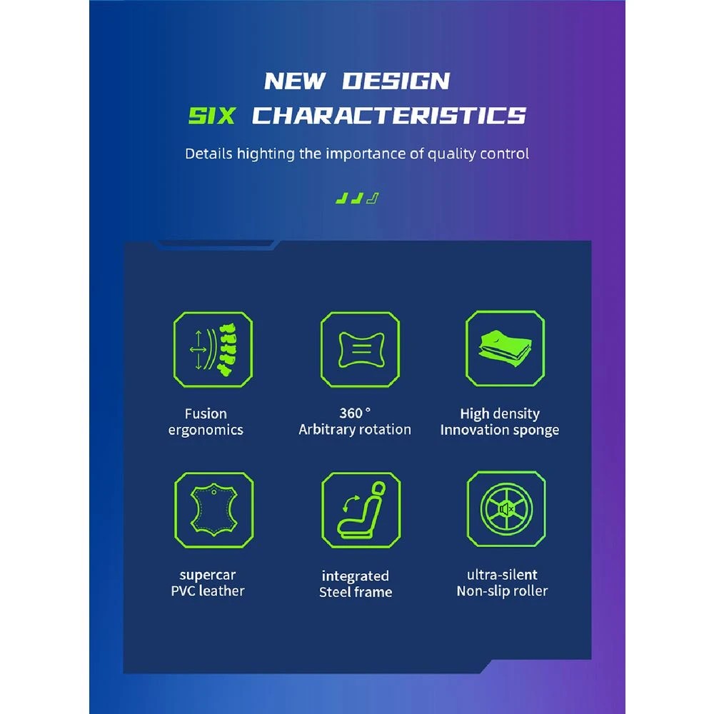 8 ONEX RTC Giant Alcantara Gaming Chair Blue Gaming Chairs, 8 of 10