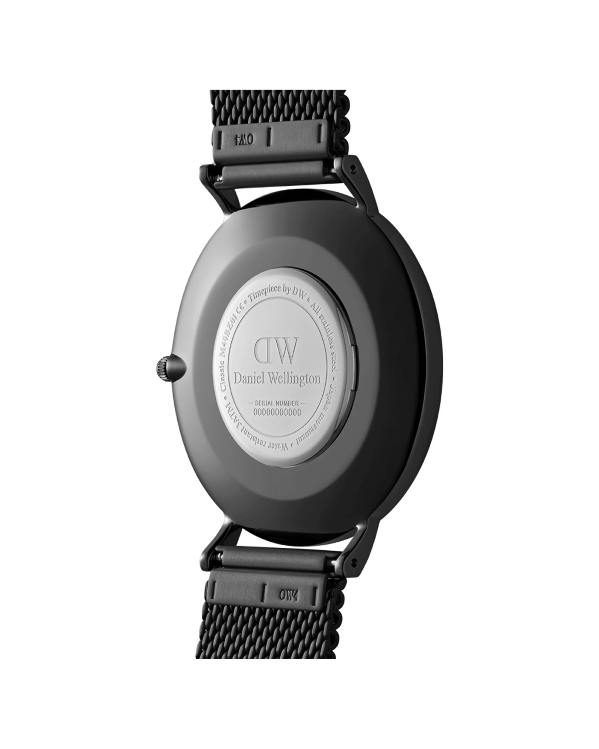 5 Daniel Wellington Classic 40mm Ashfield Black Onyx Mesh Watch, 5 of 6