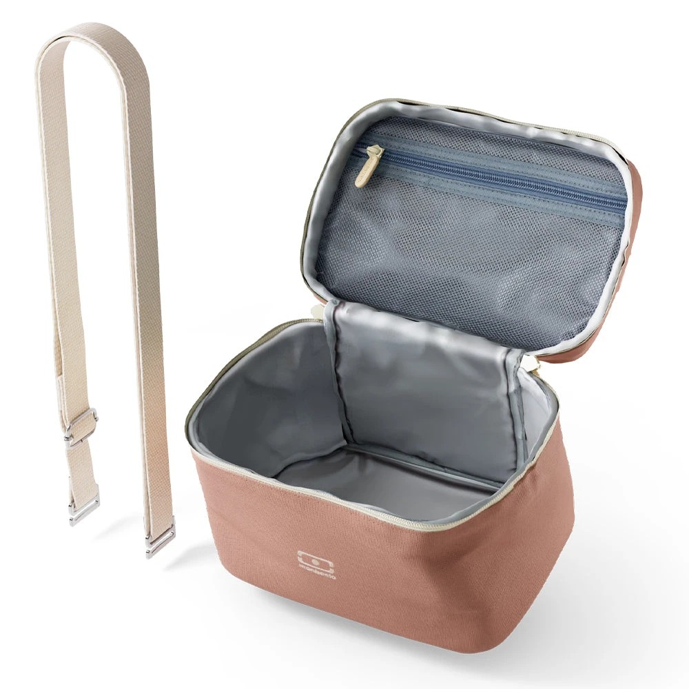 5 Monbento Arctic Insulated Cooler Lunch Bag Moka - Pink - Pink, 5 of 5