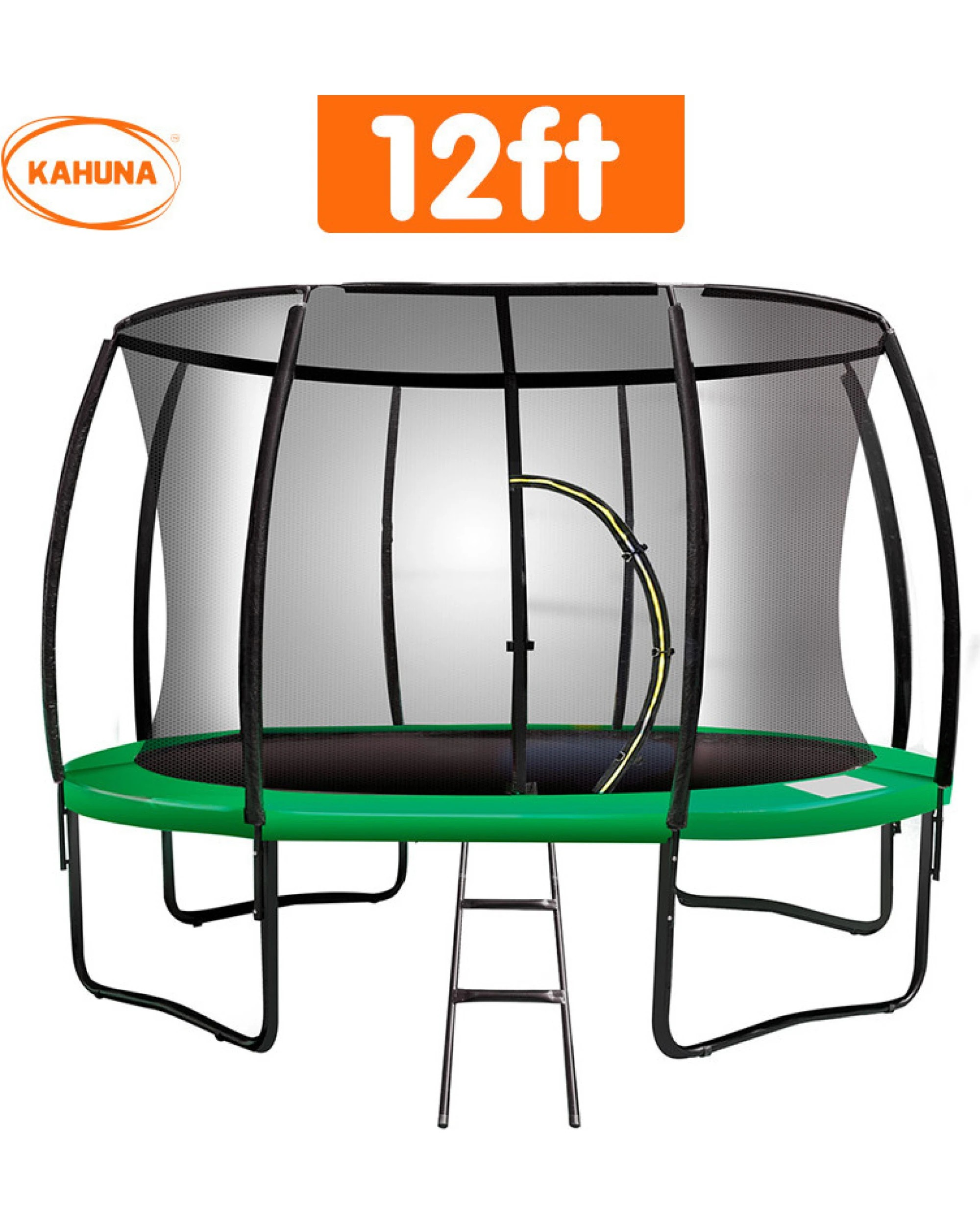 3 Kahuna 12 ft Trampoline - Green, 3 of 7