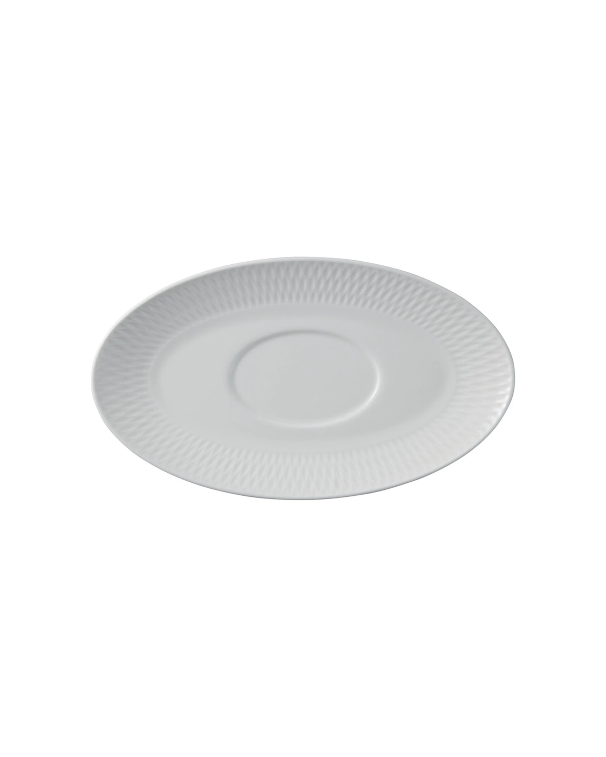 2 Maxwell and Williams Basics Diamonds Gravy Boat & Saucer 480ml Porcelain Dinnerware Set - White, 2 of 3
