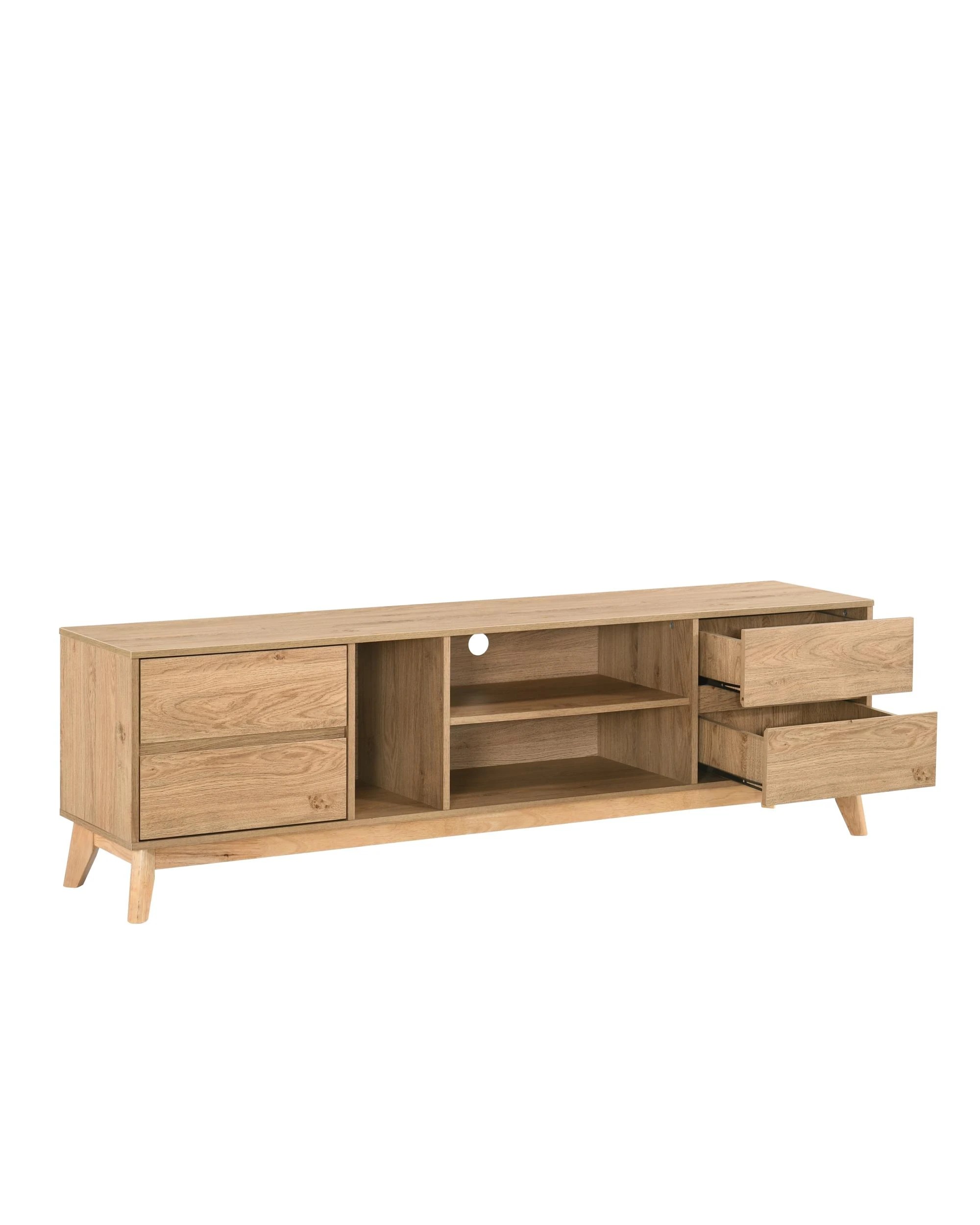 5 Kodu TV Entertainment Unit 180W 4 Drawers - Natural, 5 of 8