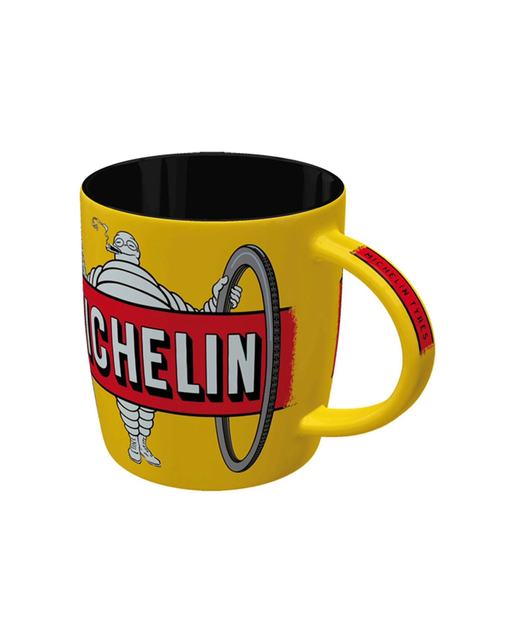 3 Nostalgic-Art 4PK Ceramic Mug 330ml Retro Design - Michelin Tyres Bibendum Yellow - Yellow, 3 of 6