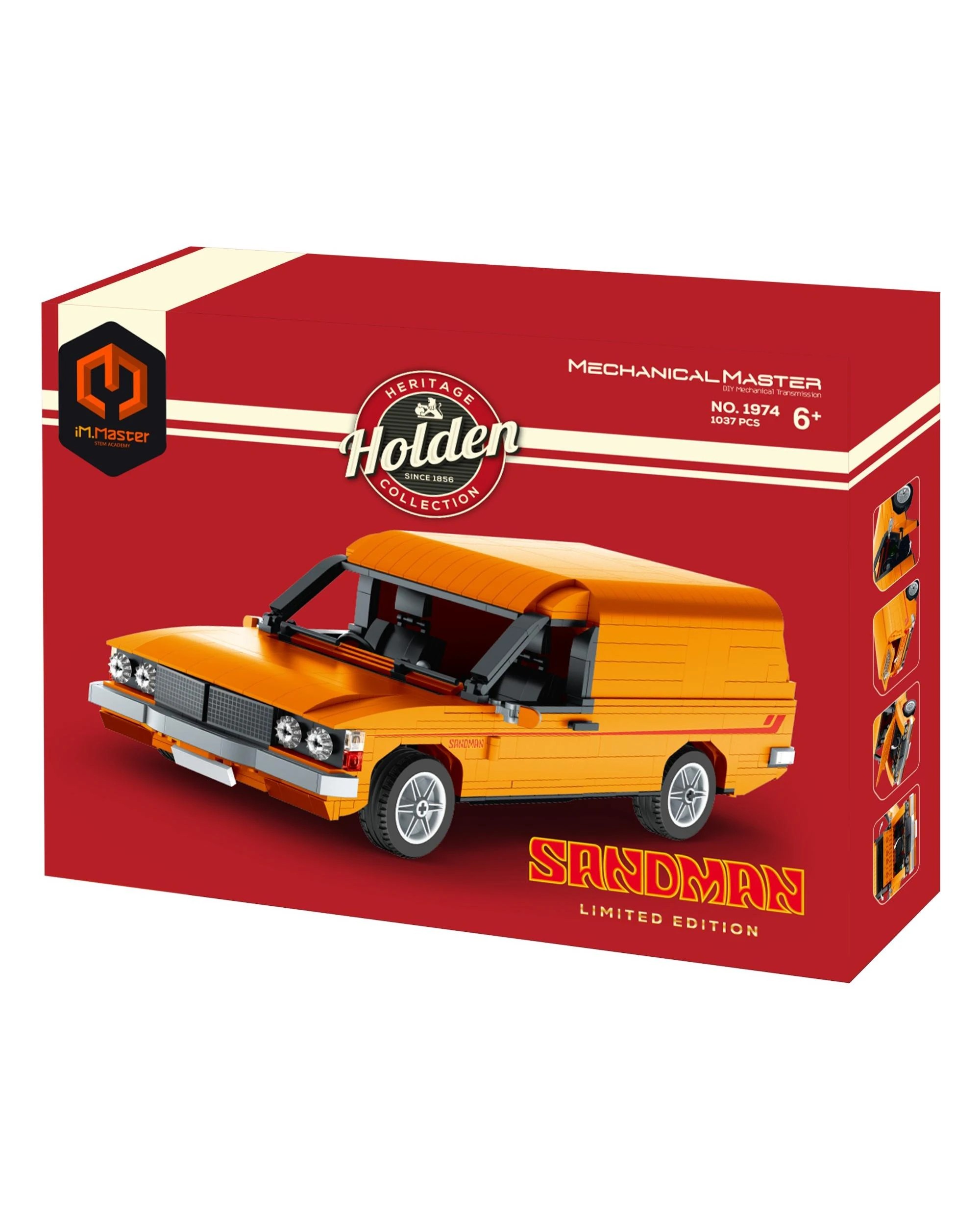 1 iM.Master Mechanical Master Limited Edition Holden HZ Sandman Orange 1037 Piece Model Kit - 1974 - Orange, 1 of 7