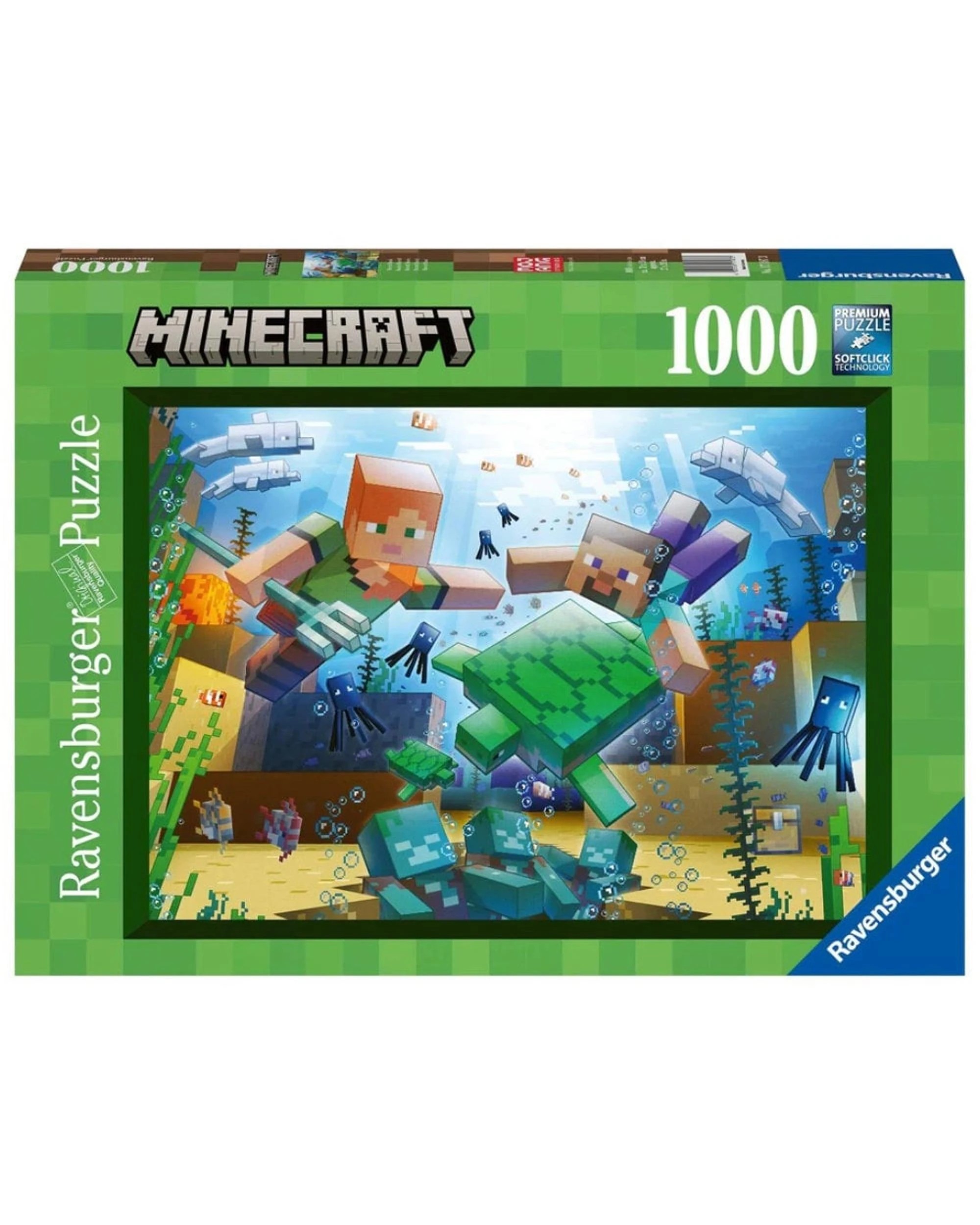 1 Ravensburger Minecraft Mosaic 1000 Piece Jigsaw Puzzle, 1 of 1