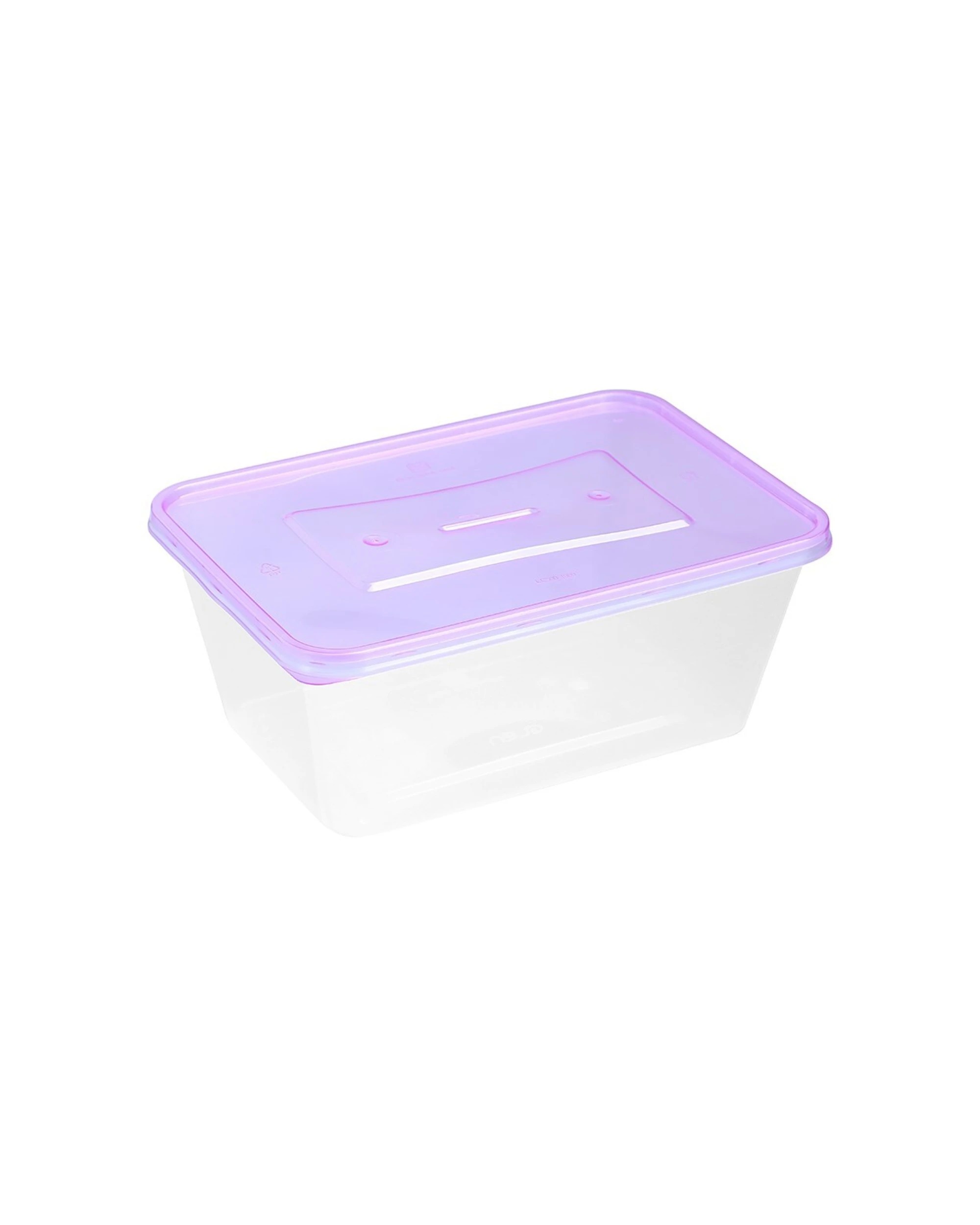 5 20pk Lemon & Lime Rectangle 1l Reusable Food/meal Container W/ Coloured Lids
 - Multi, 5 of 6