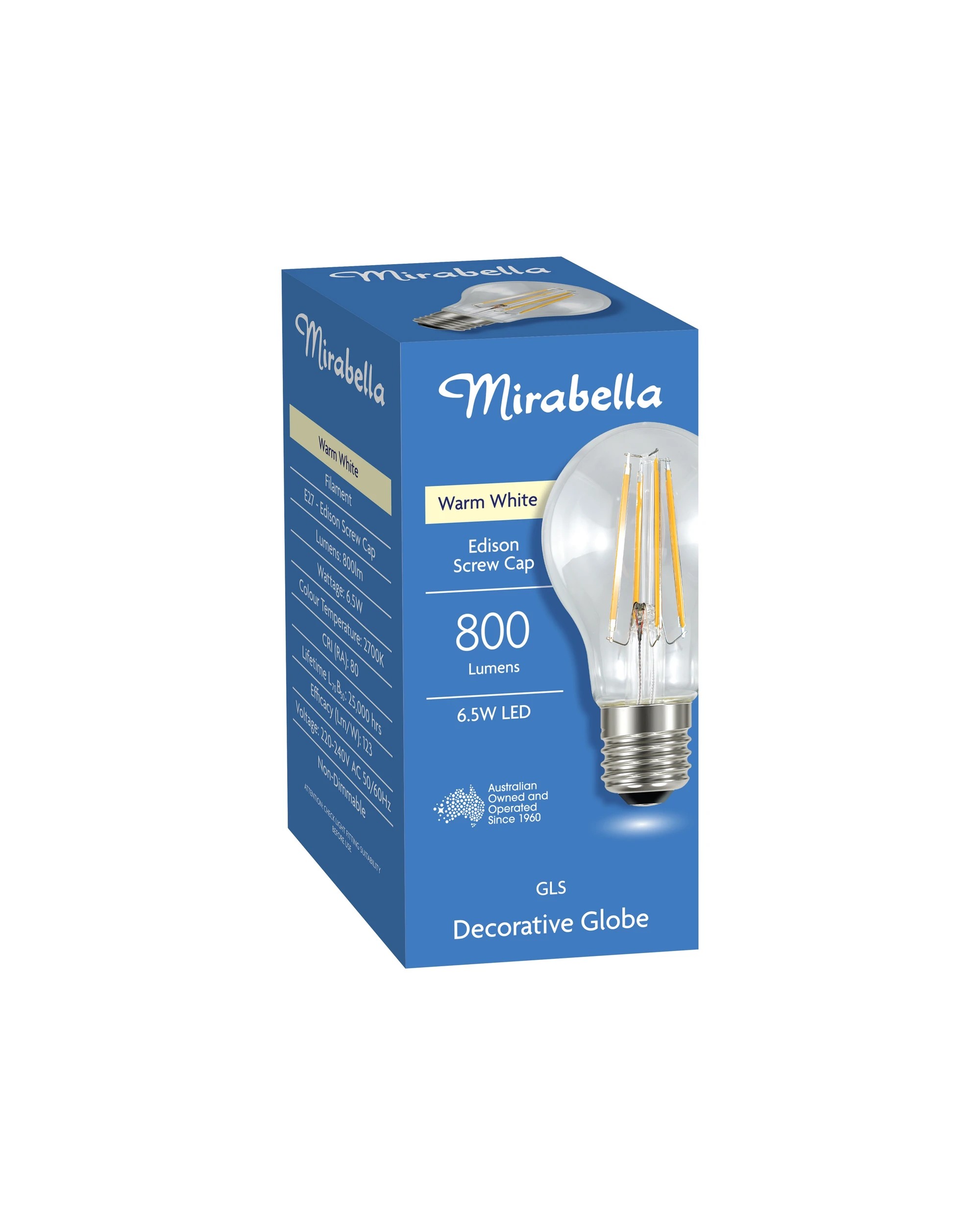 6 Mirabella 6.5W LED GLS Decorative Globe, 6 of 6