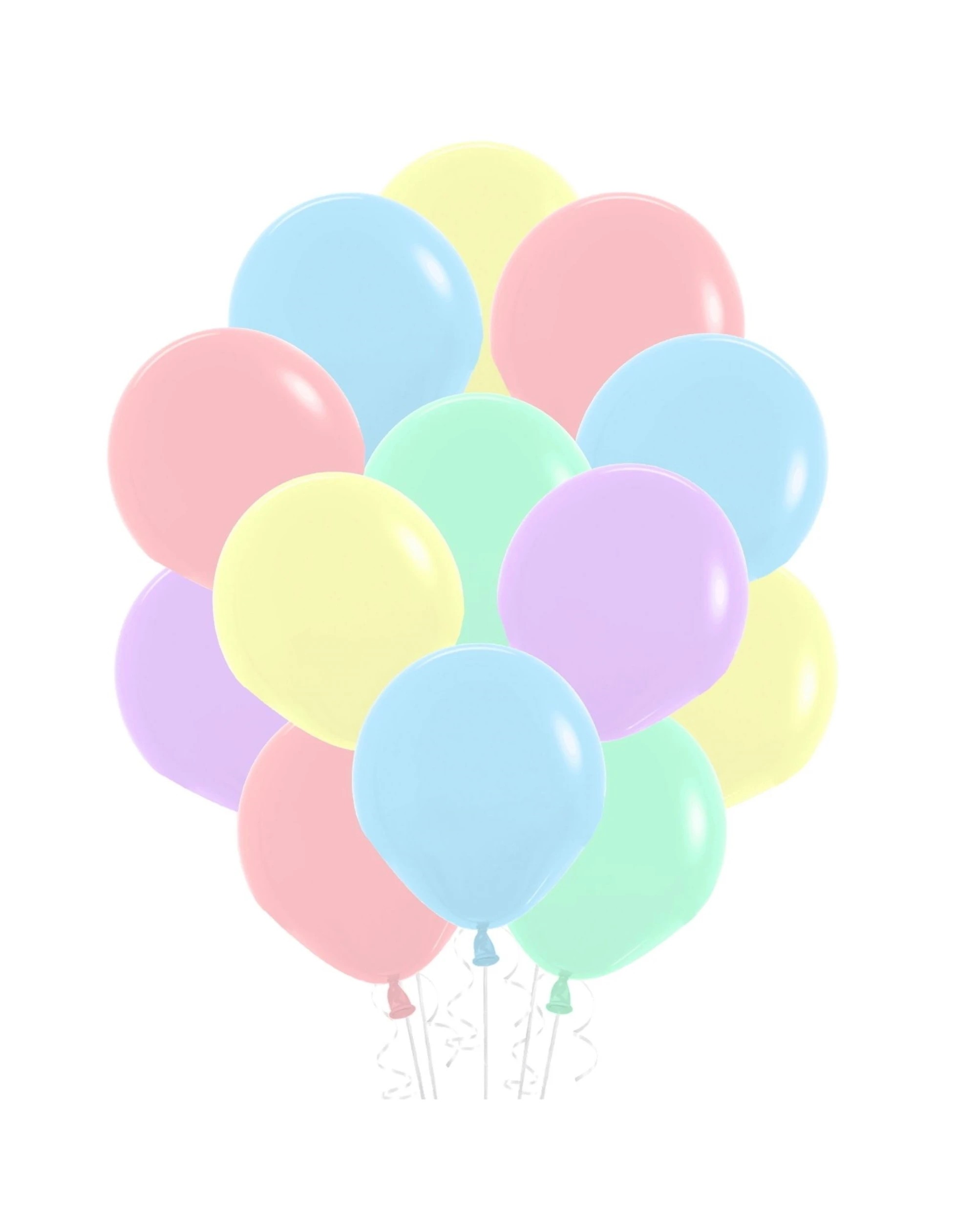 1 Sempertex Sempertex Pastel Latex Small 12cm Balloons Pack of 50 - Pastel Assorted, 1 of 2
