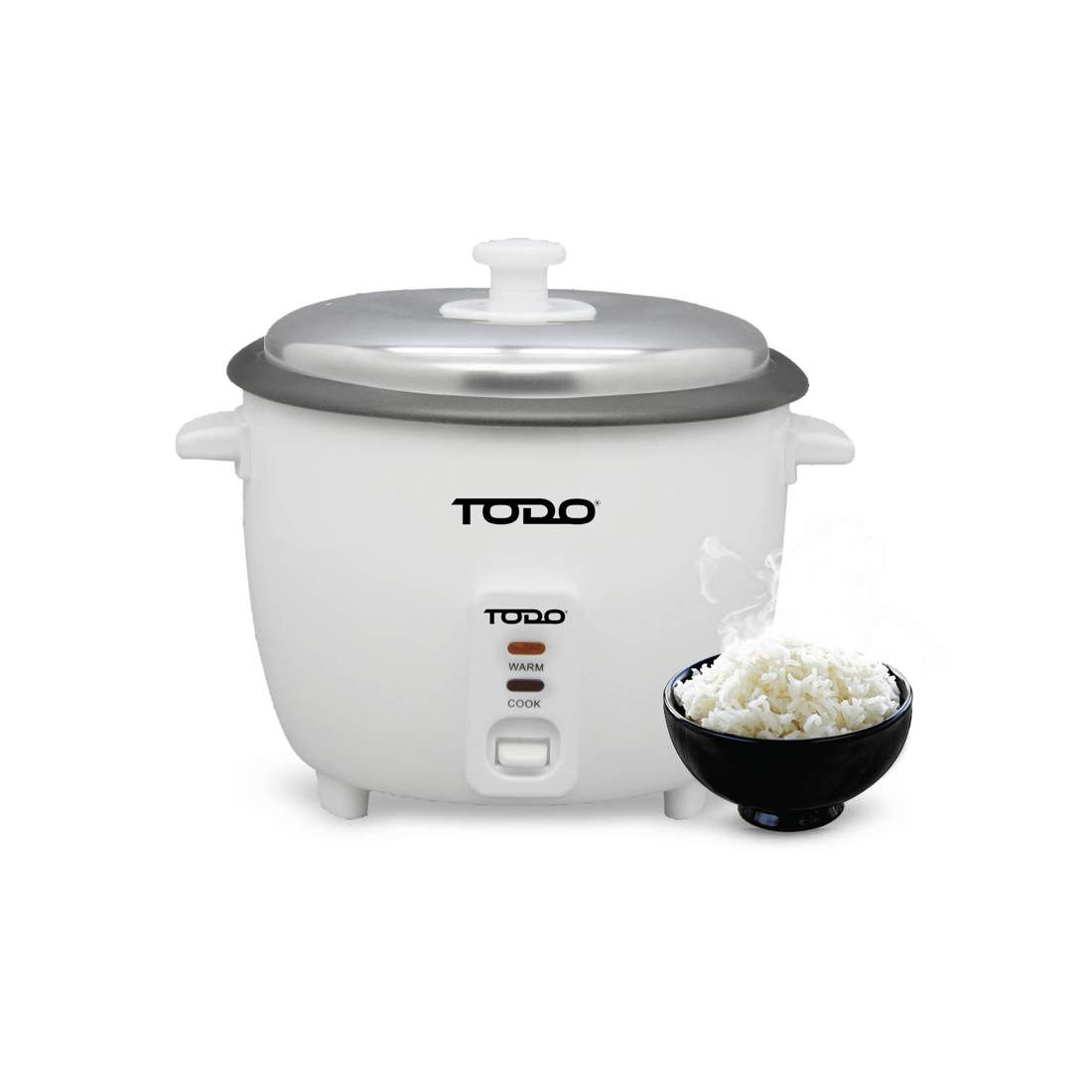 3 TODO 1.8L Rice Cooker 10 Cup Capacity 700W Spoon Cup Keep Warm Non Stick Pan, 3 of 6