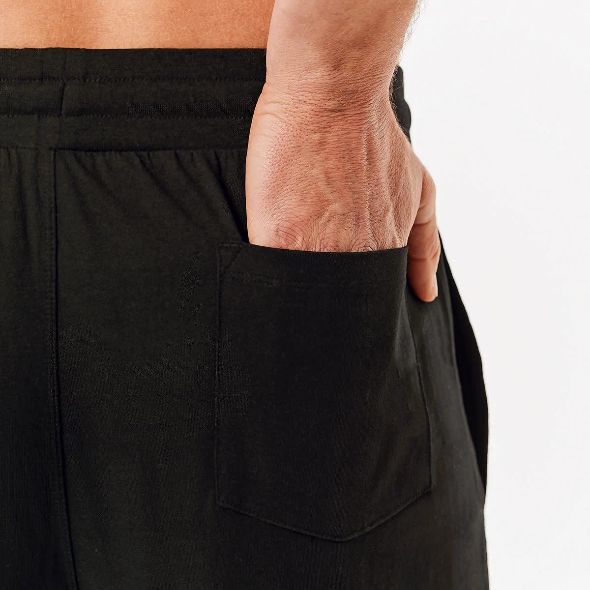 4 Ribbed Waist Joggers Black, 4 of 5