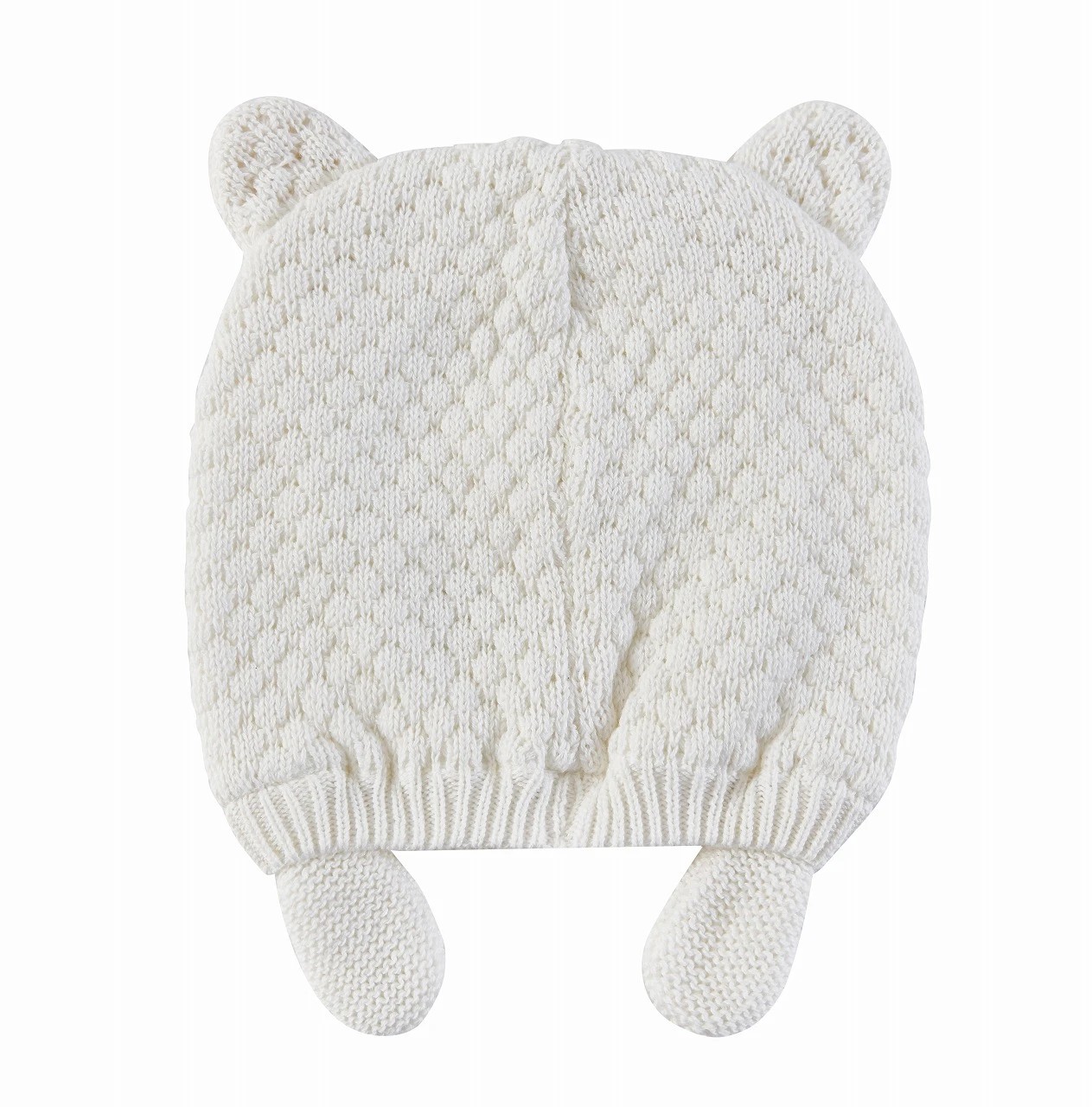 3 Snugtime Fancy Knit Earmuff Beanie - Cream | Medium - 12-24 Months, 3 of 4