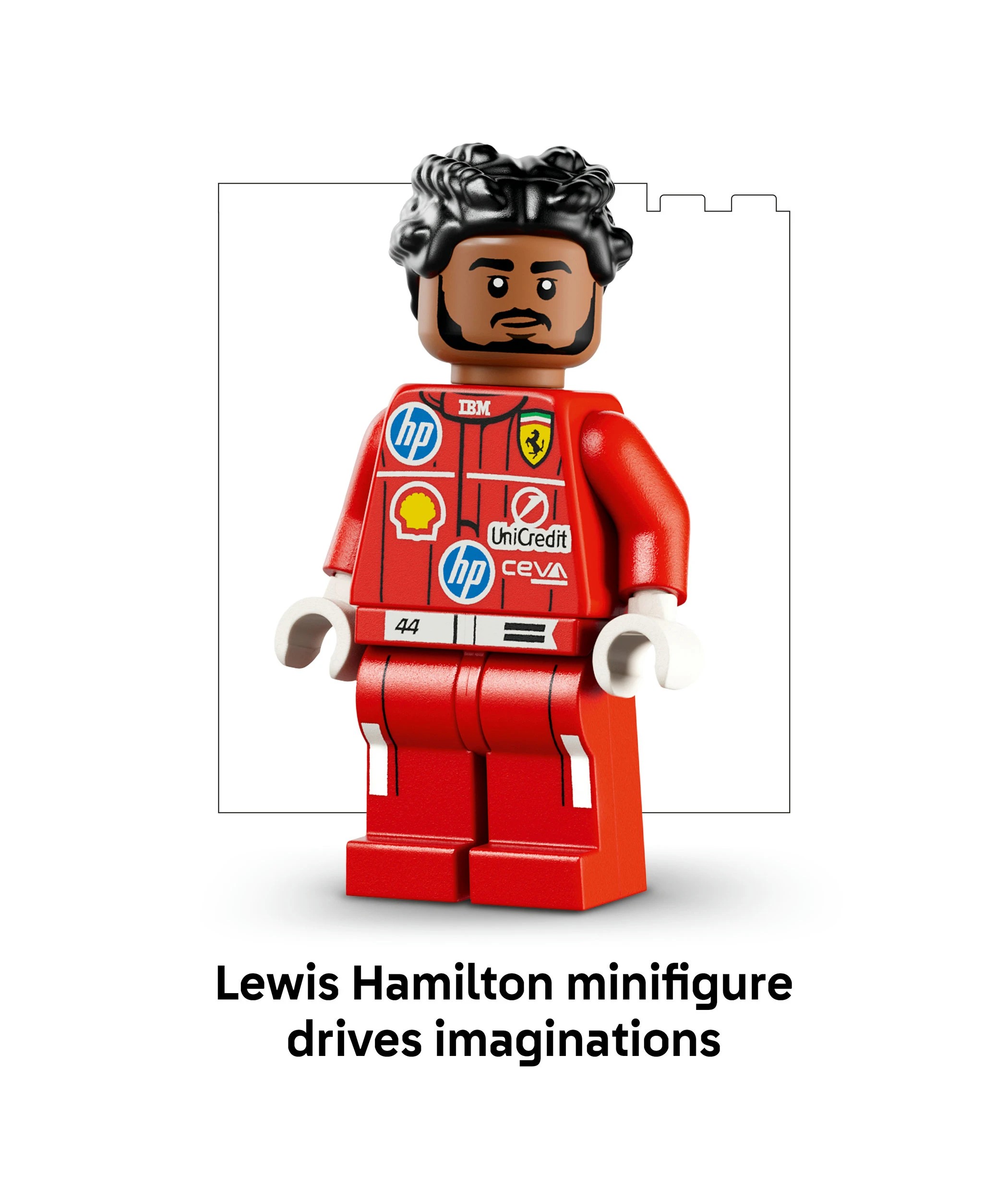 6 LEGO Editions Formula 1 Scuderia Ferrari HP Lewis Hamilton Helmet 43022, 6 of 10
