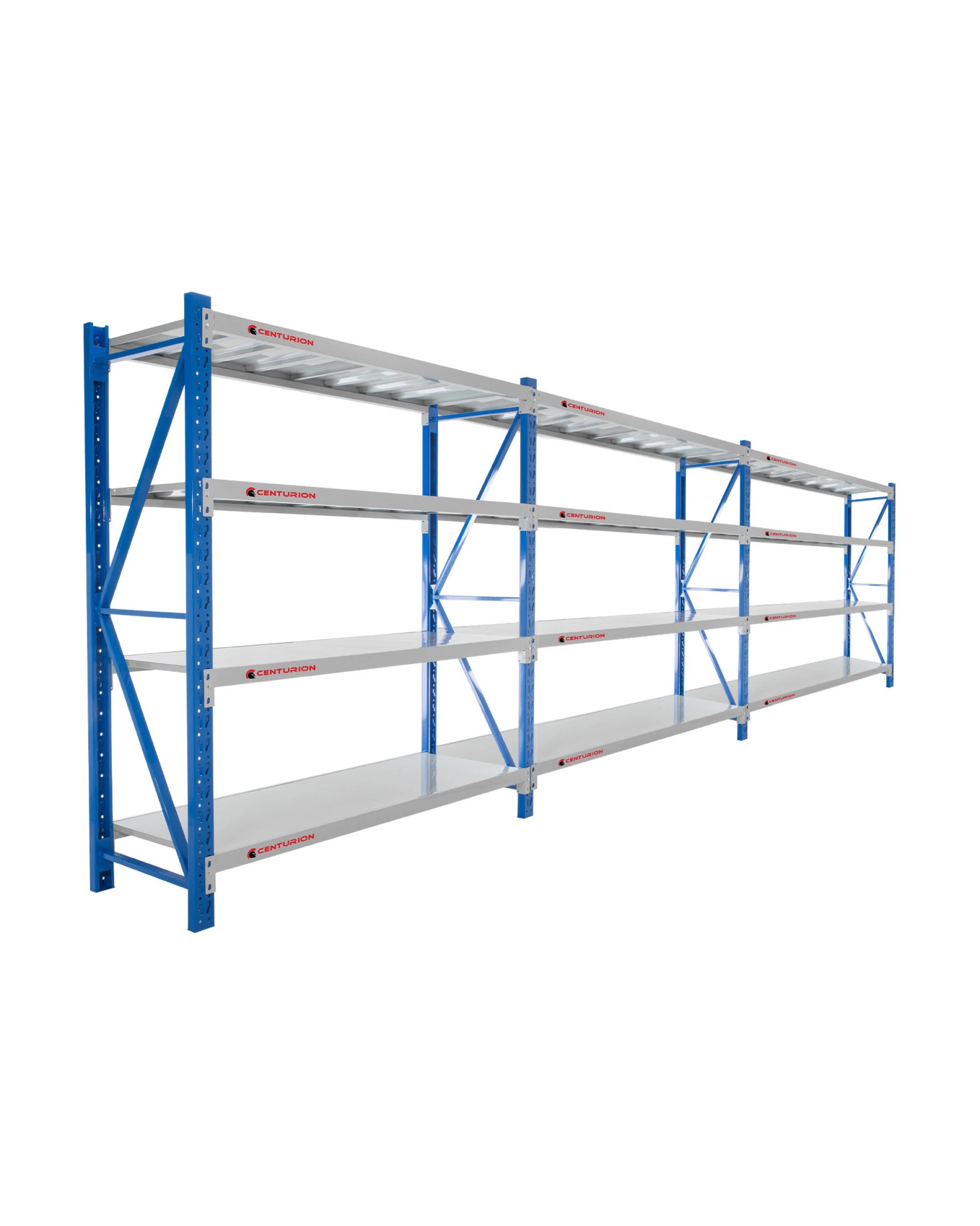 1 Centurion Standard 3-Bay 6M Wide Heavy Duty Long Span Shelving - Blue, 1 of 9