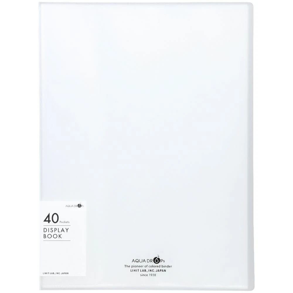 2 Aqua Drops A4 Display Book 40 Pocket Fixed Clear, 2 of 4