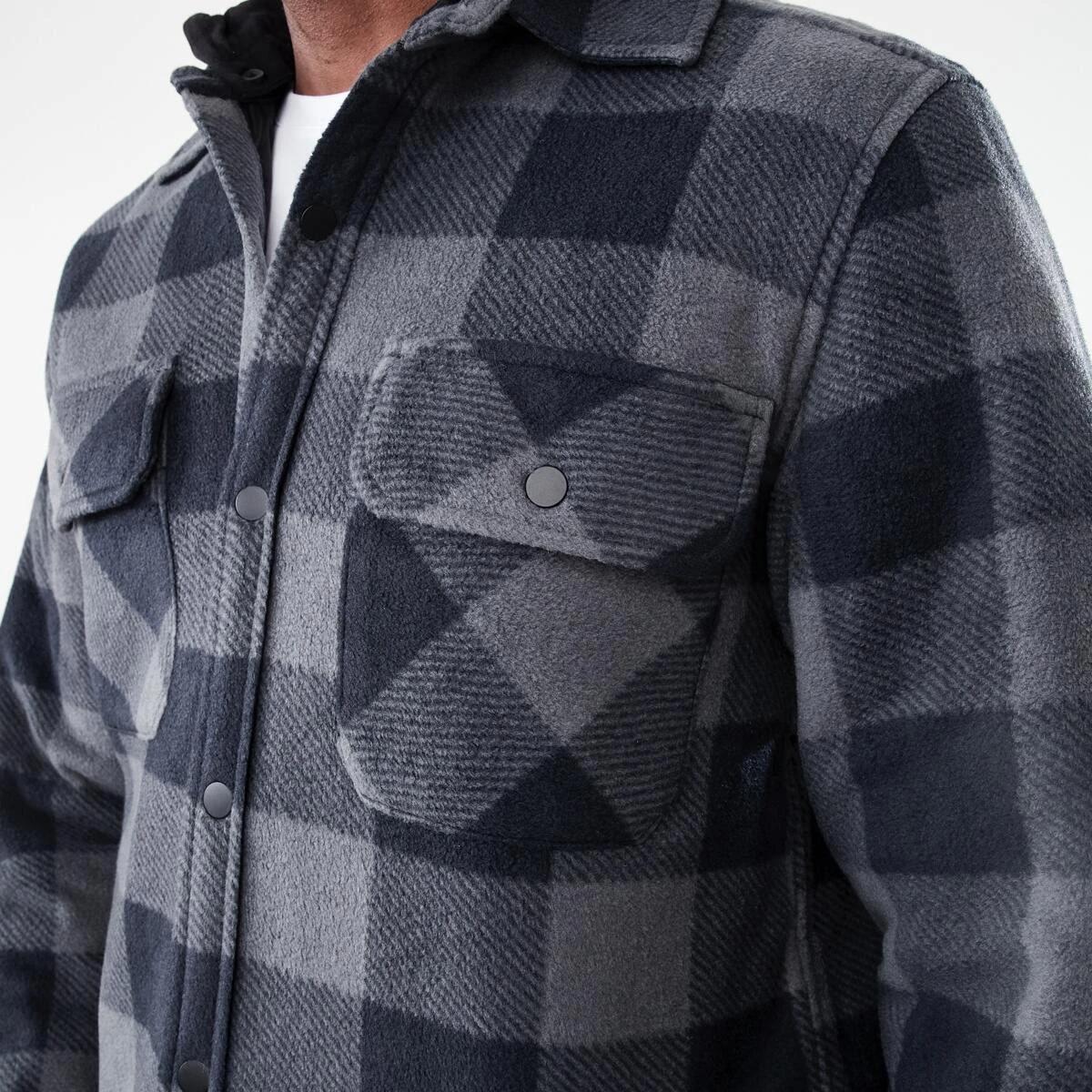 7 Workwear Padded Industrial Jacket Black Chk, 7 of 8