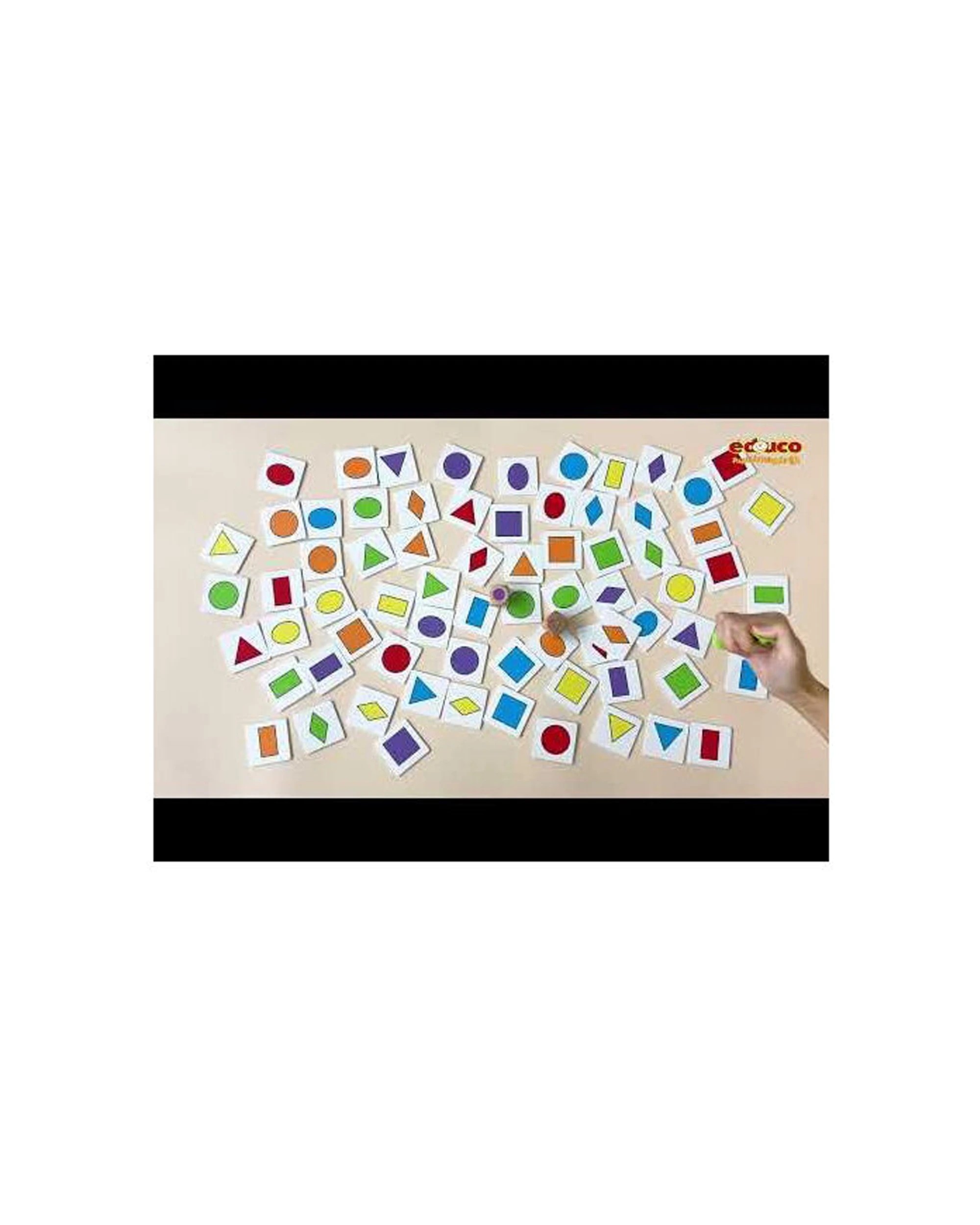 3 Educo 6Pc Shape Matching Game Educational Toy Kids Learning 3 Years Wooden Box
 - multi, 3 of 3