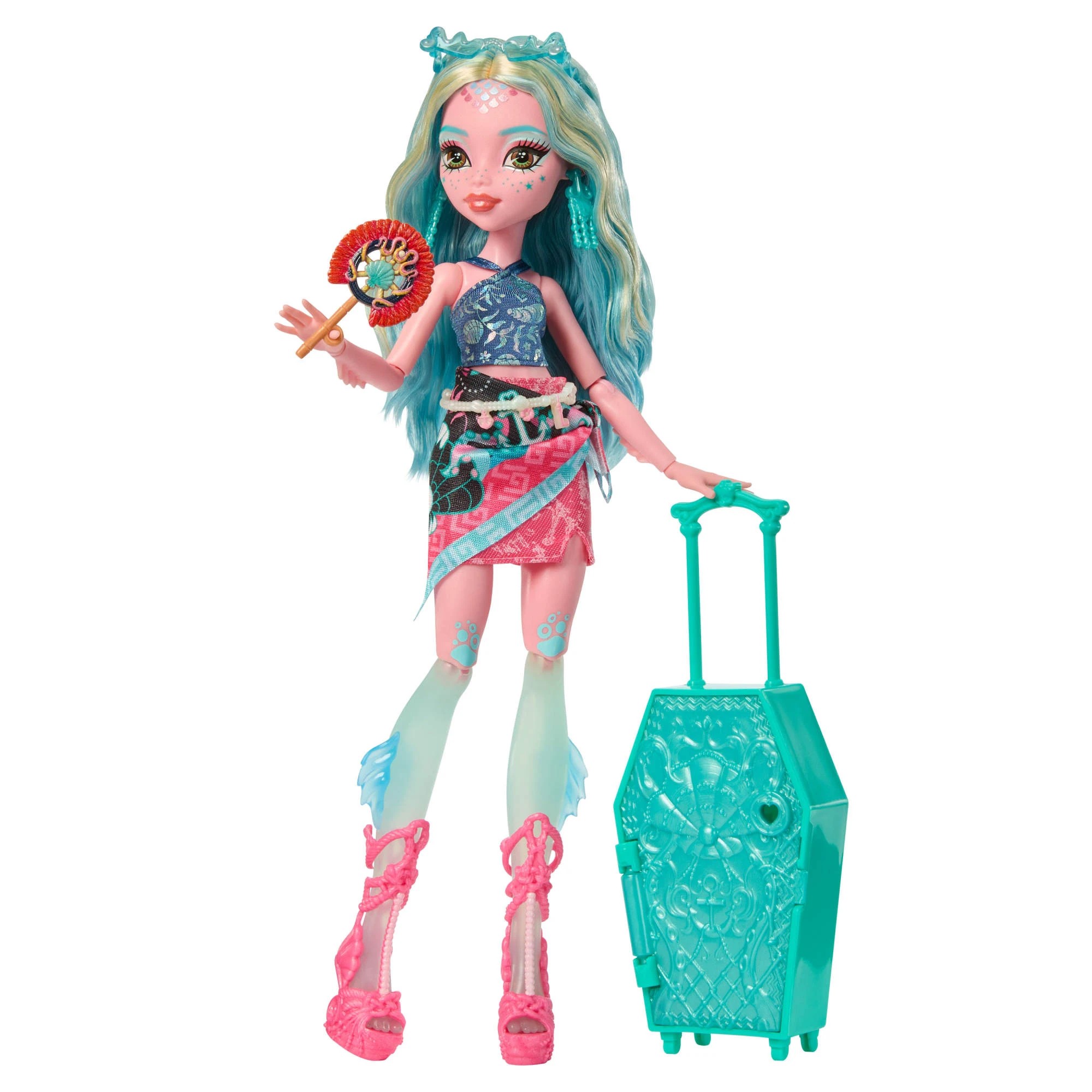 3 Monster High Skulltimate Secrets Gore-geous Oasis Lagoona Blue Playset, 3 of 6