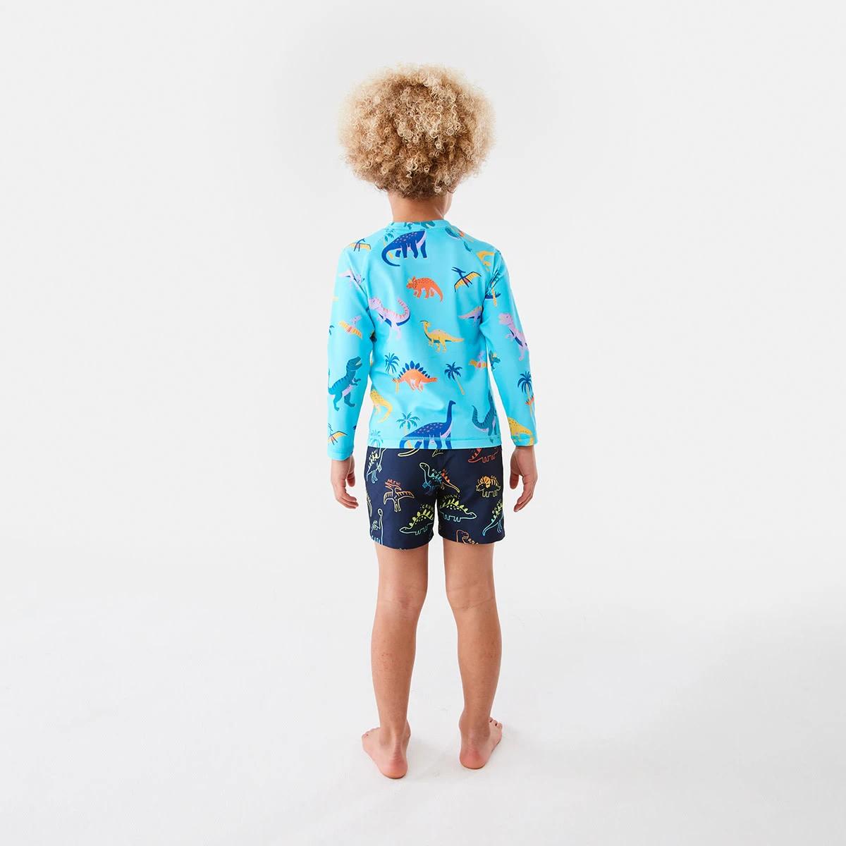6 Printed Boardshorts Blue Dino, 6 of 8