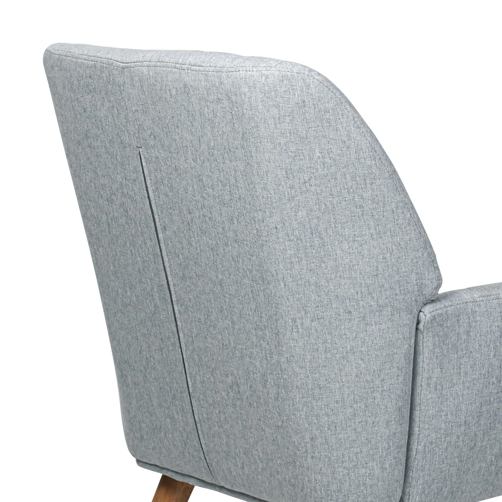 10 Oikiture Armchair Lounge Sofa Chair Fabric Accent Chairs Armchairs Couches
 - Grey, 10 of 10