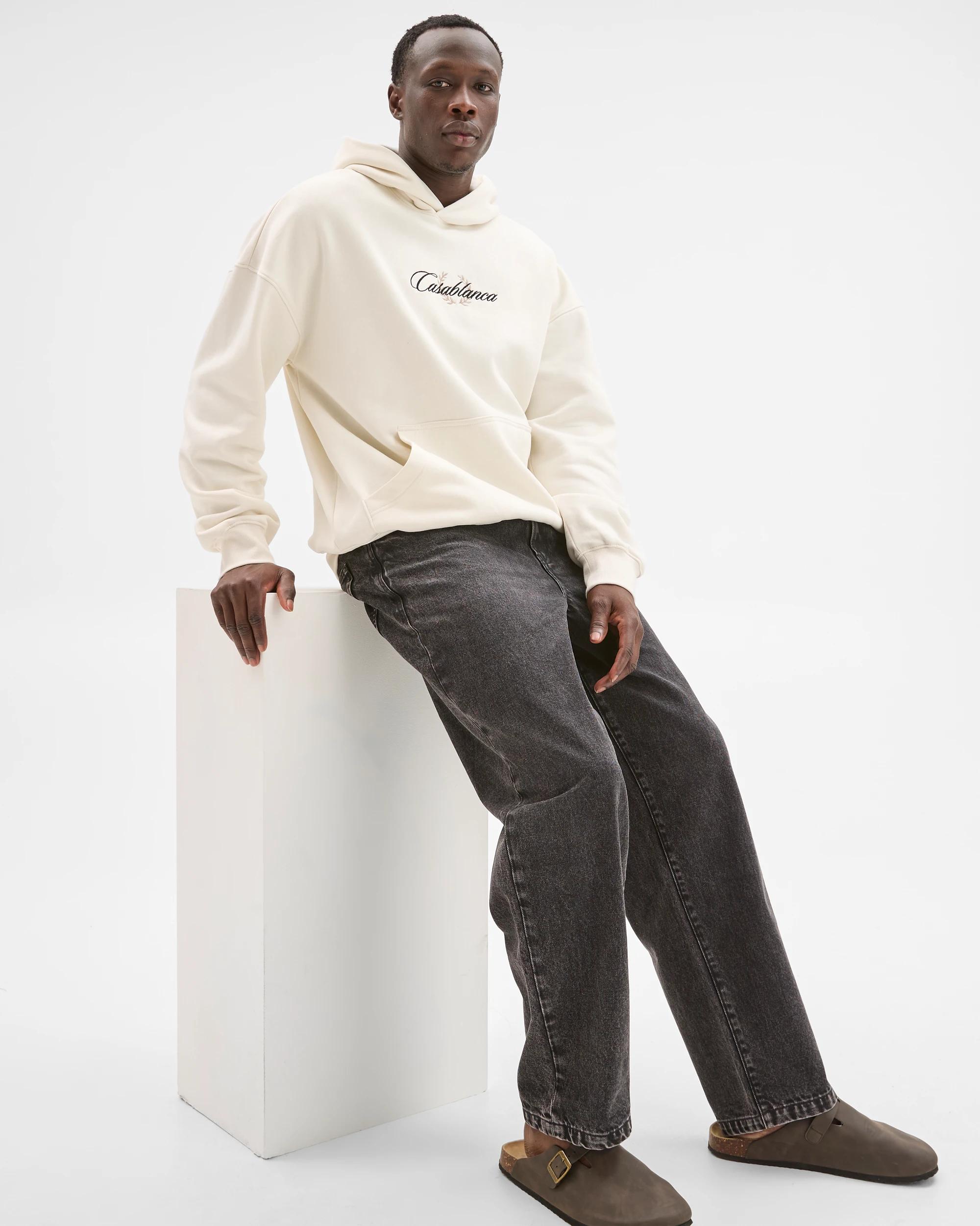 6 Commons Australian Cotton Blend Heavyweight Graphic Hoodie WHITE CASABLANCA, 6 of 6