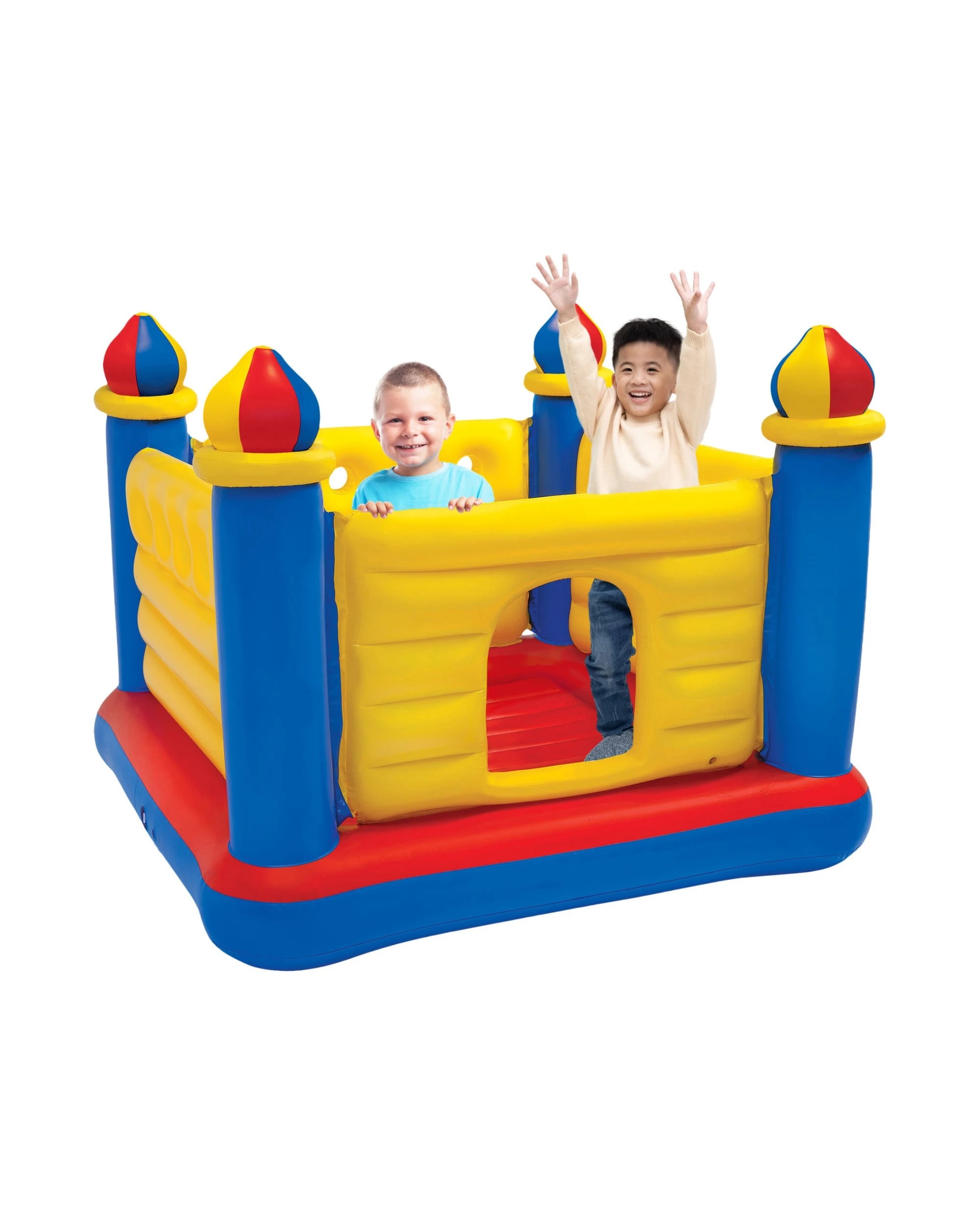 2 Intex JumpOLene Inflatable Bouncer Castle House Kids Play - Yellow, 2 of 5