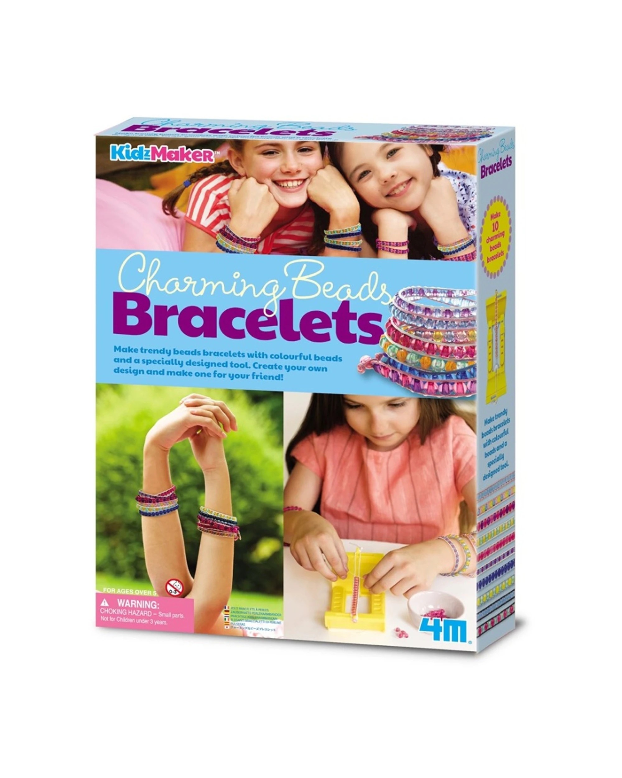 1 4M KidzMaker DIY Charming Beads Bracelets Kids Children Art Craft Accessory - Multi, 1 of 3