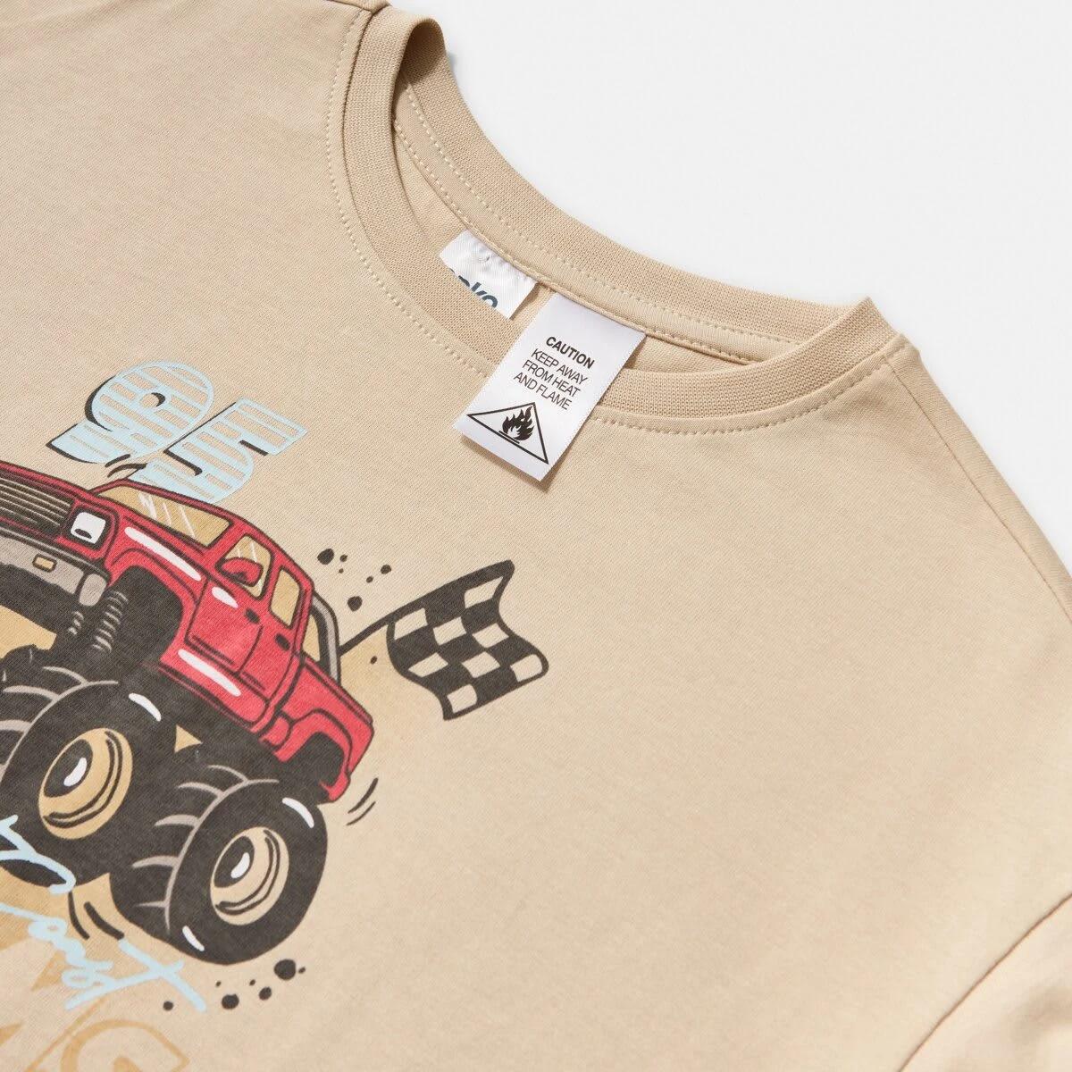 6 Short Sleeve Jersey Pyjama Set MONSTER RACING, 6 of 7