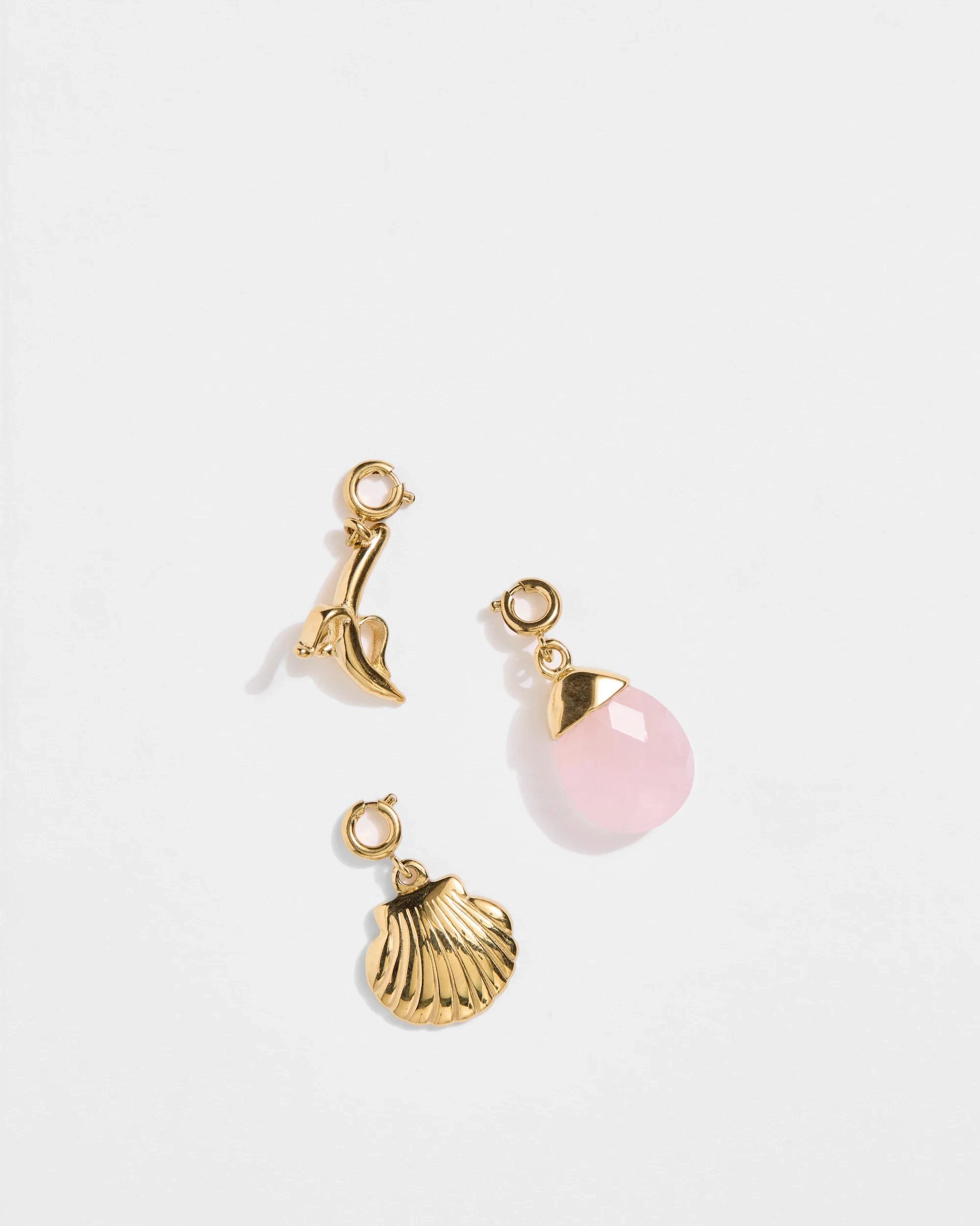 1 Target Woman Waterproof 3 Pack Beach Theme Charm Set GOLD, 1 of 5