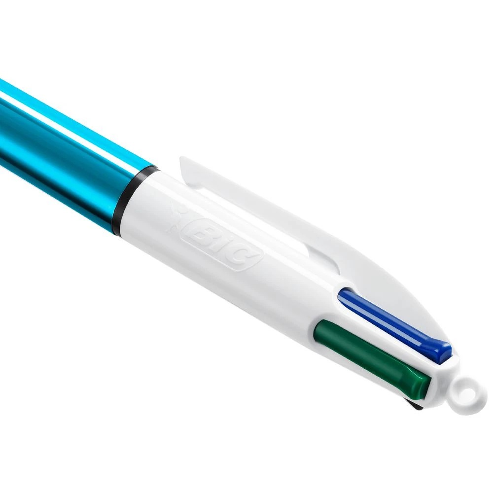 6 BIC 4 Colours Shine Ballpoint Pen Blue, 6 of 6