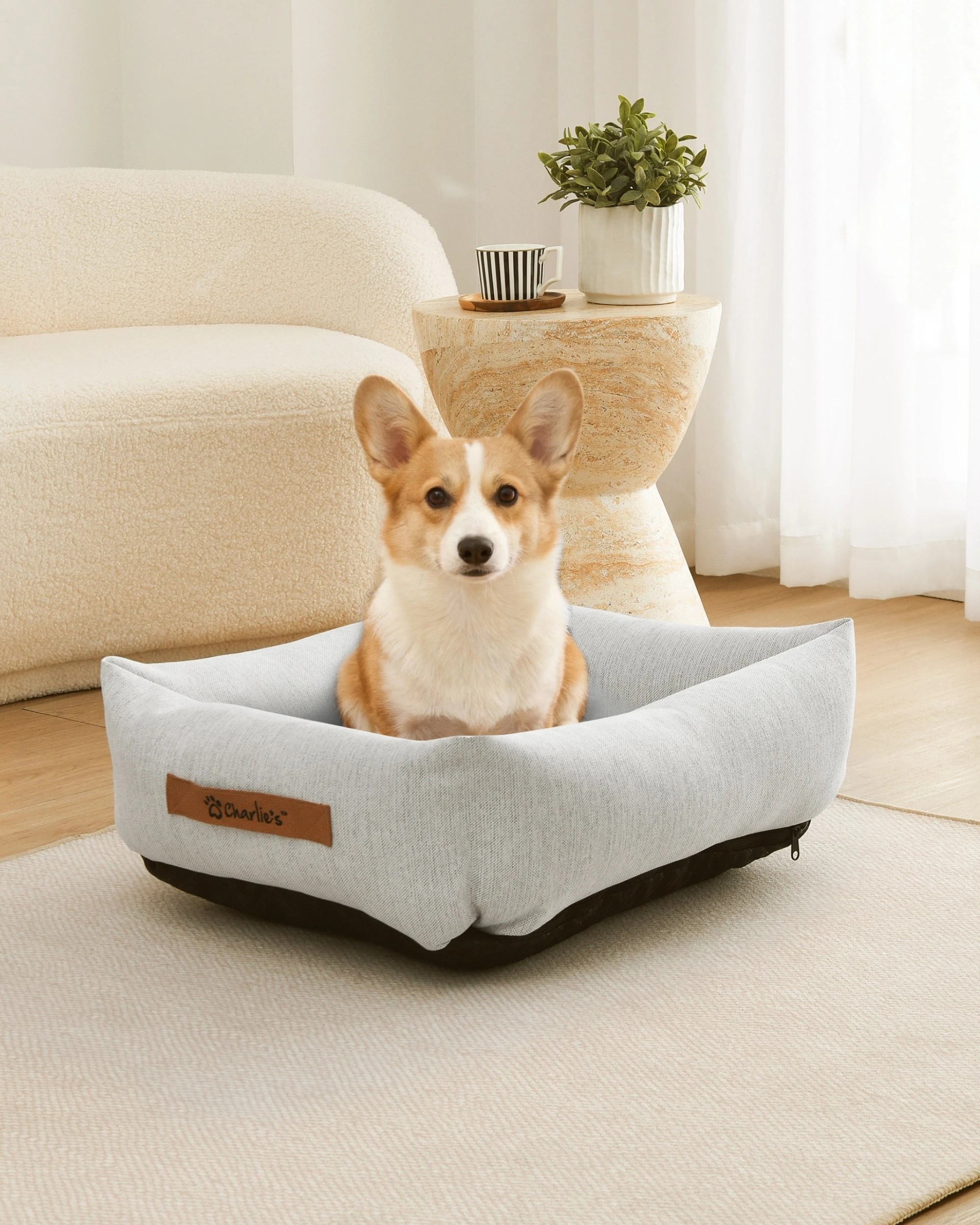 7 Charlie's Brooksy Woven Dog Bed Small - Natural, 7 of 10