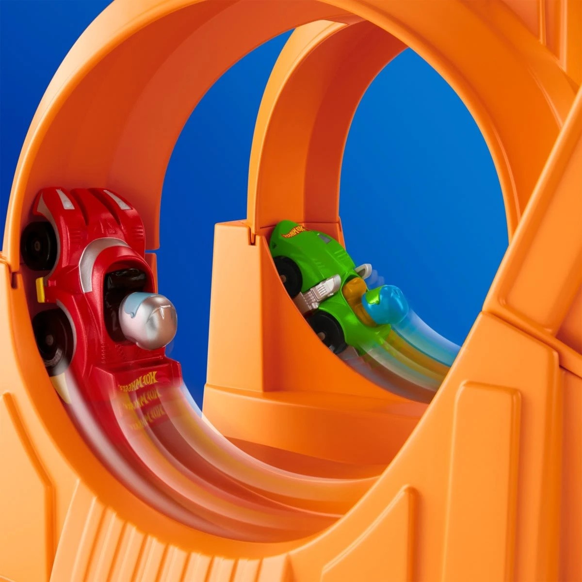 4 Fisher-Price Hot Wheels Little People Racing Loops Tower Toddler Vehicle Playset, 4 of 7