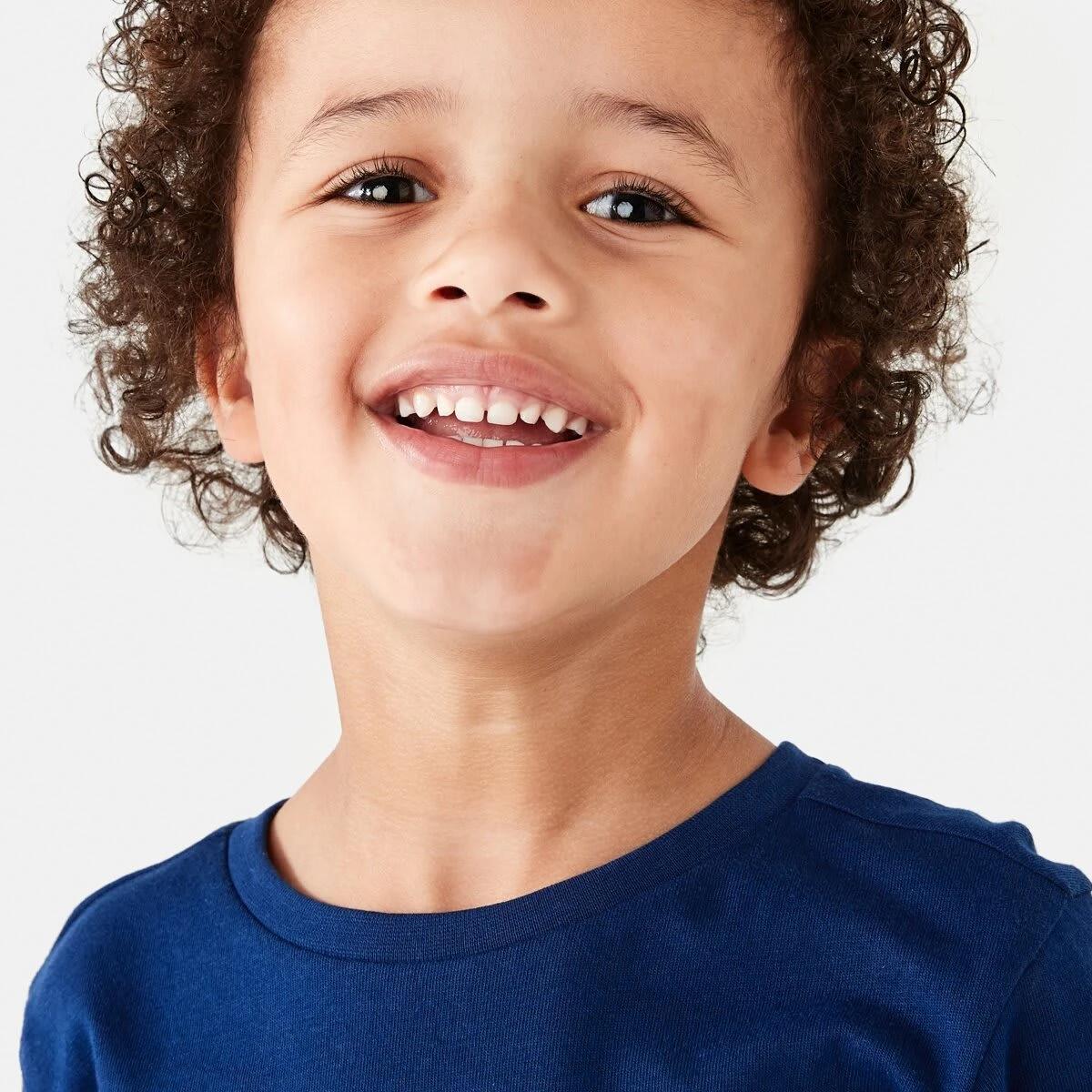 3 Long Sleeve Print T-shirt Blu Varsty, 3 of 8