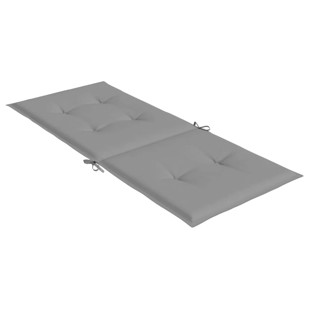 4 vidaXL Garden Highback Chair Cushions 6 Pcs Fabric - Grey, 4 of 7