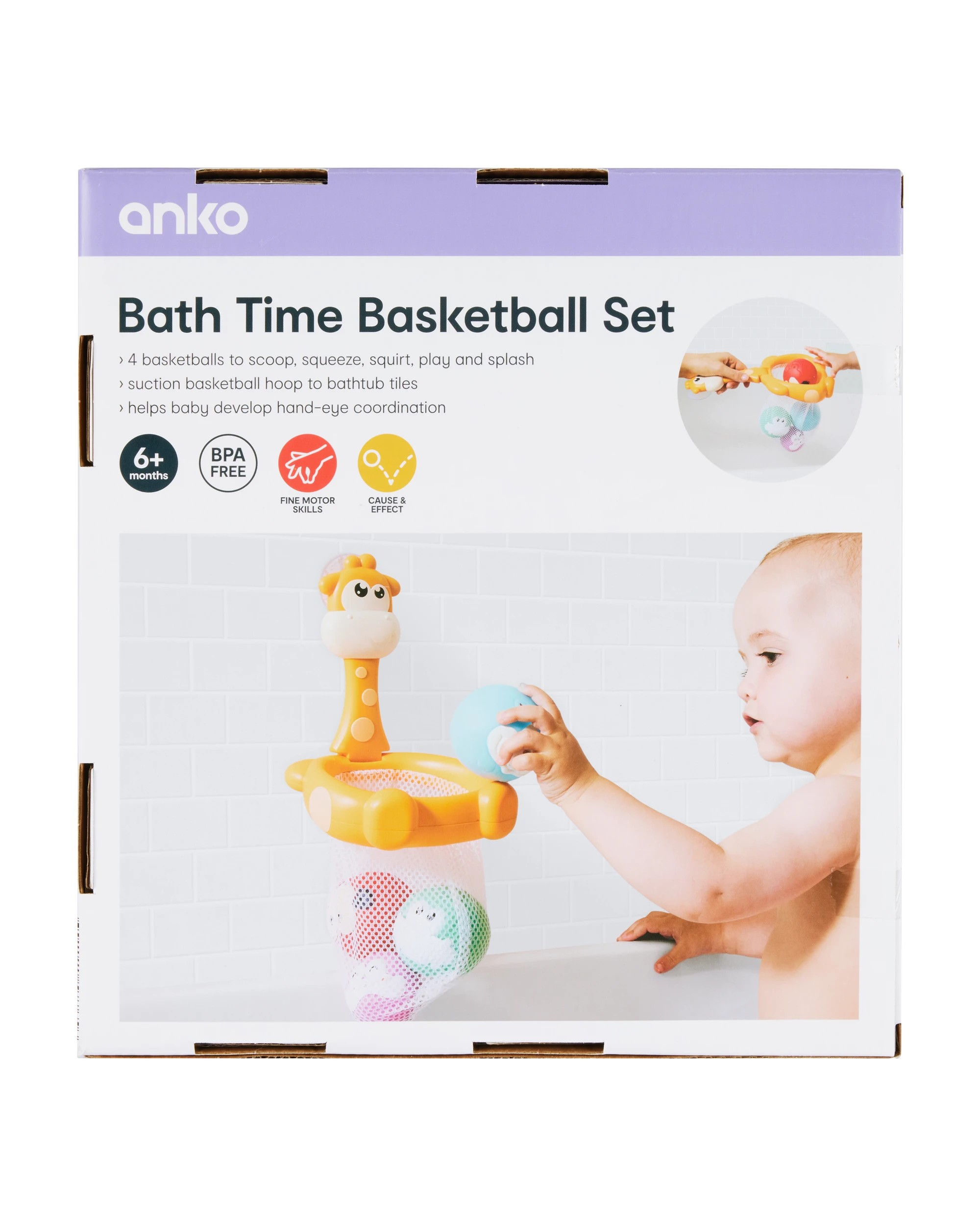 10 Bath Time Basketball Set, 10 of 10